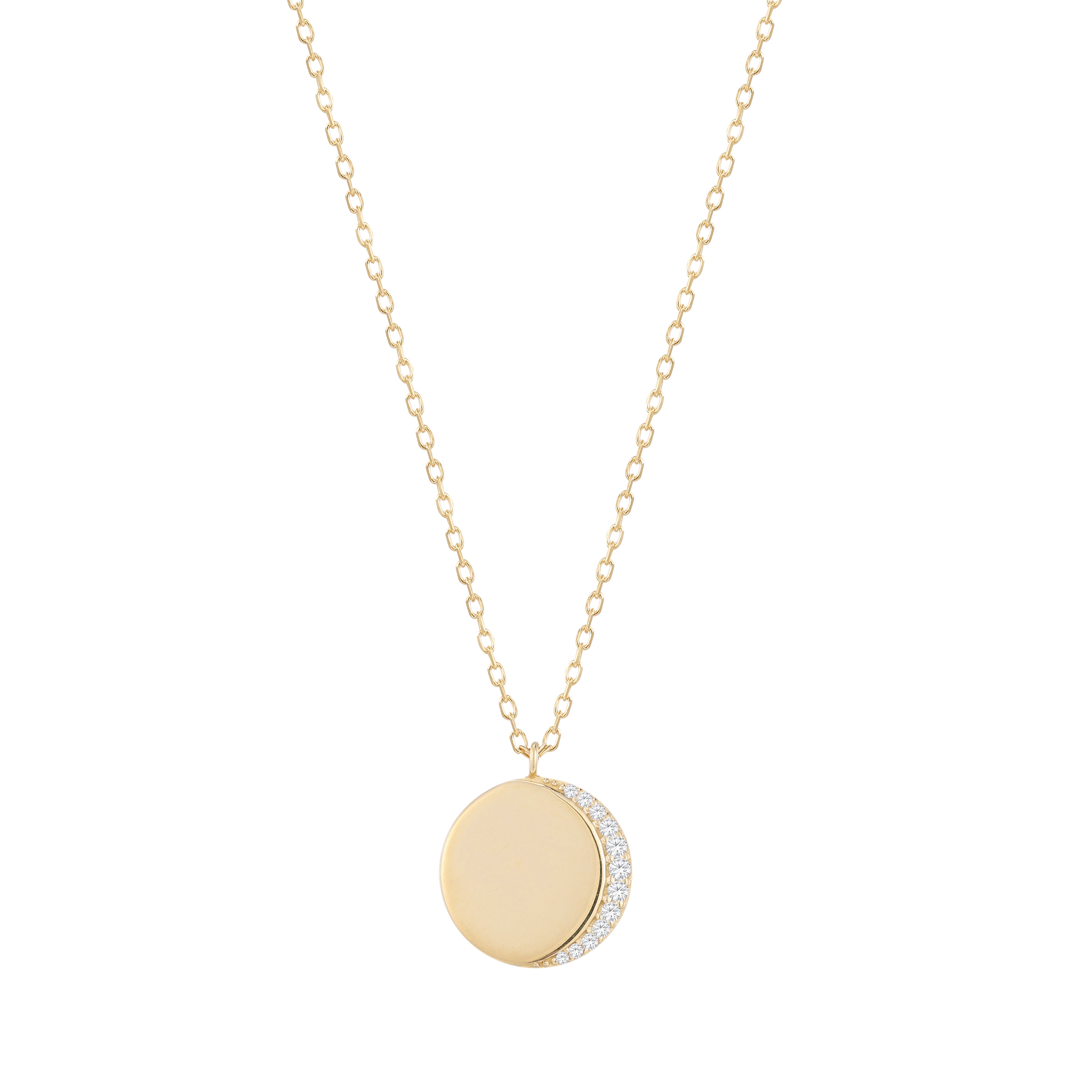 RION x Buddha Jewelry Luna Necklace - Genuine Diamond