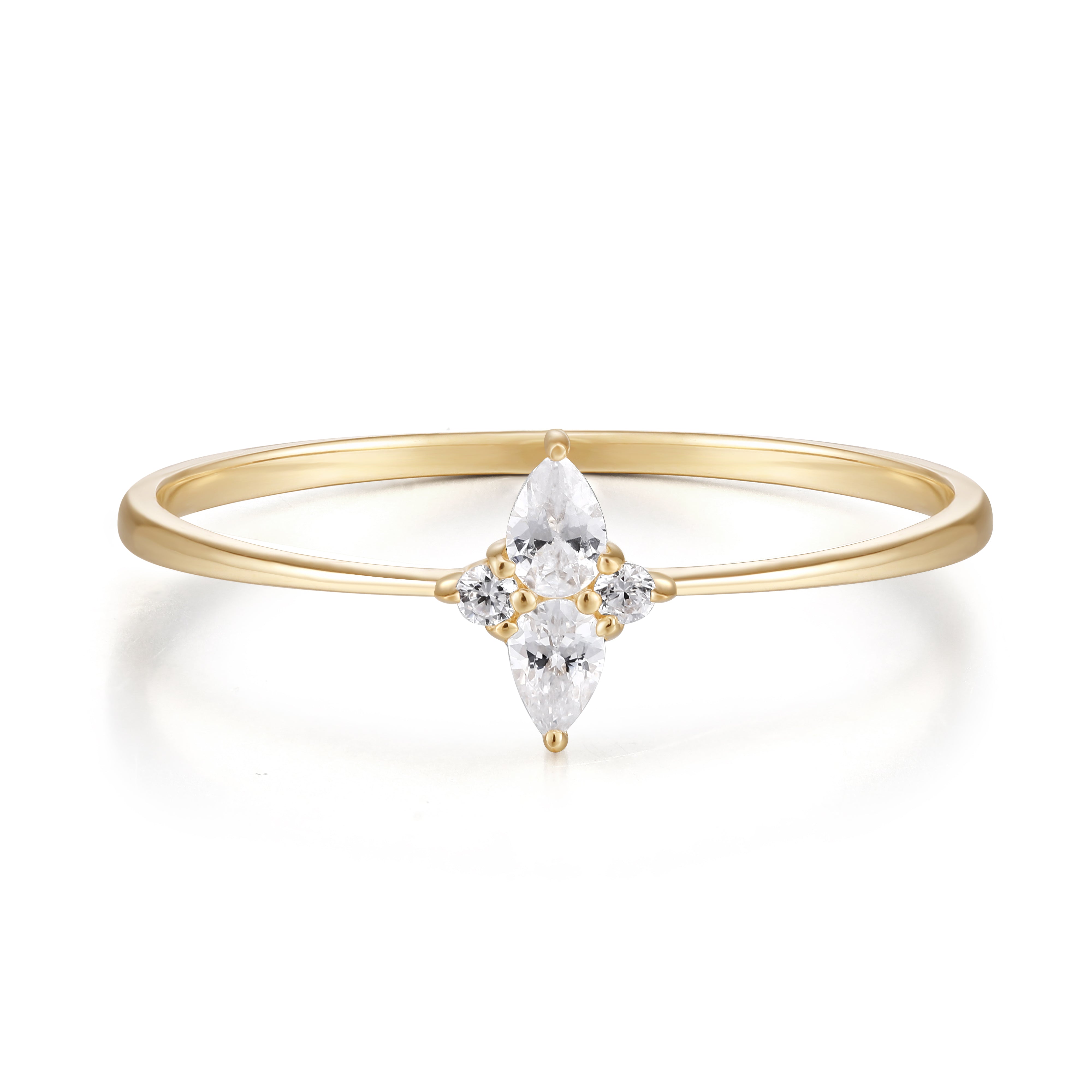 RION x Buddha Jewelry Ethereal Finger Ring - Genuine Diamond