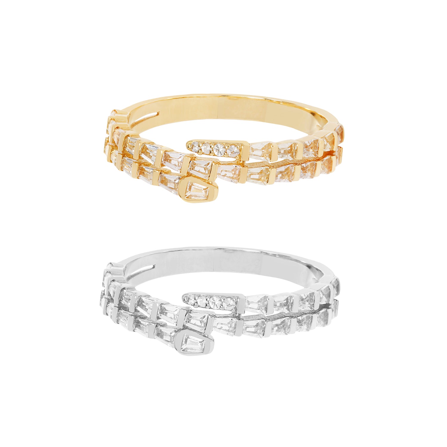 RION x Buddha Jewelry Prodigy Finger Ring - White Sapphire