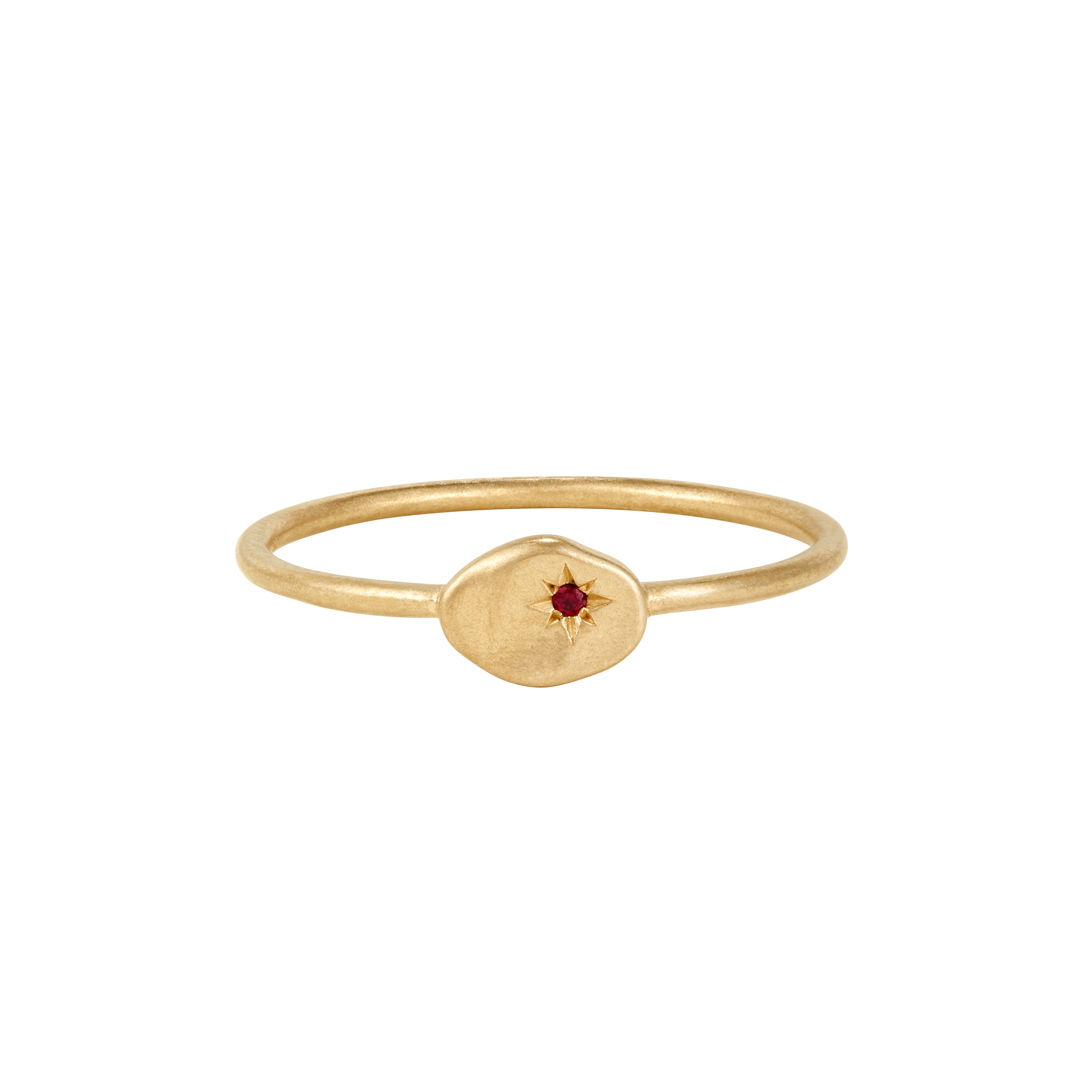 RION x Buddha Jewelry North Star Finger Ring - Ruby