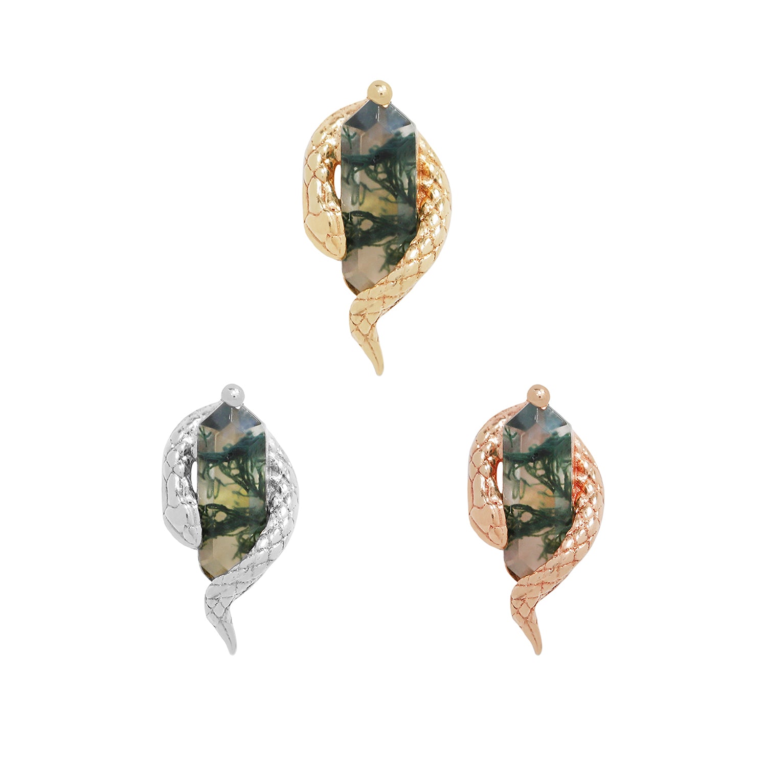 Eve Was Framed - Moss Agate - Threadless End
