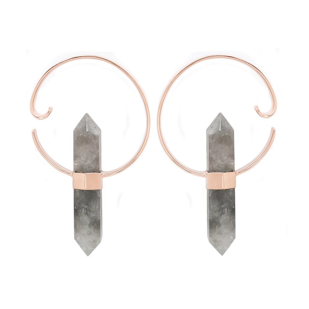 Alchemy Weights - Smoky Quartz + Rose Gold Plated