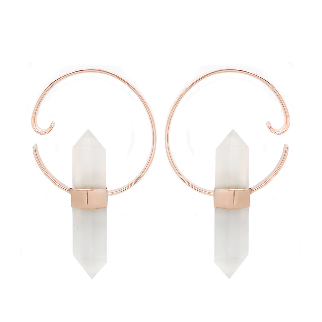 Alchemy Weights - Crystal Quartz + Rose Gold Plated