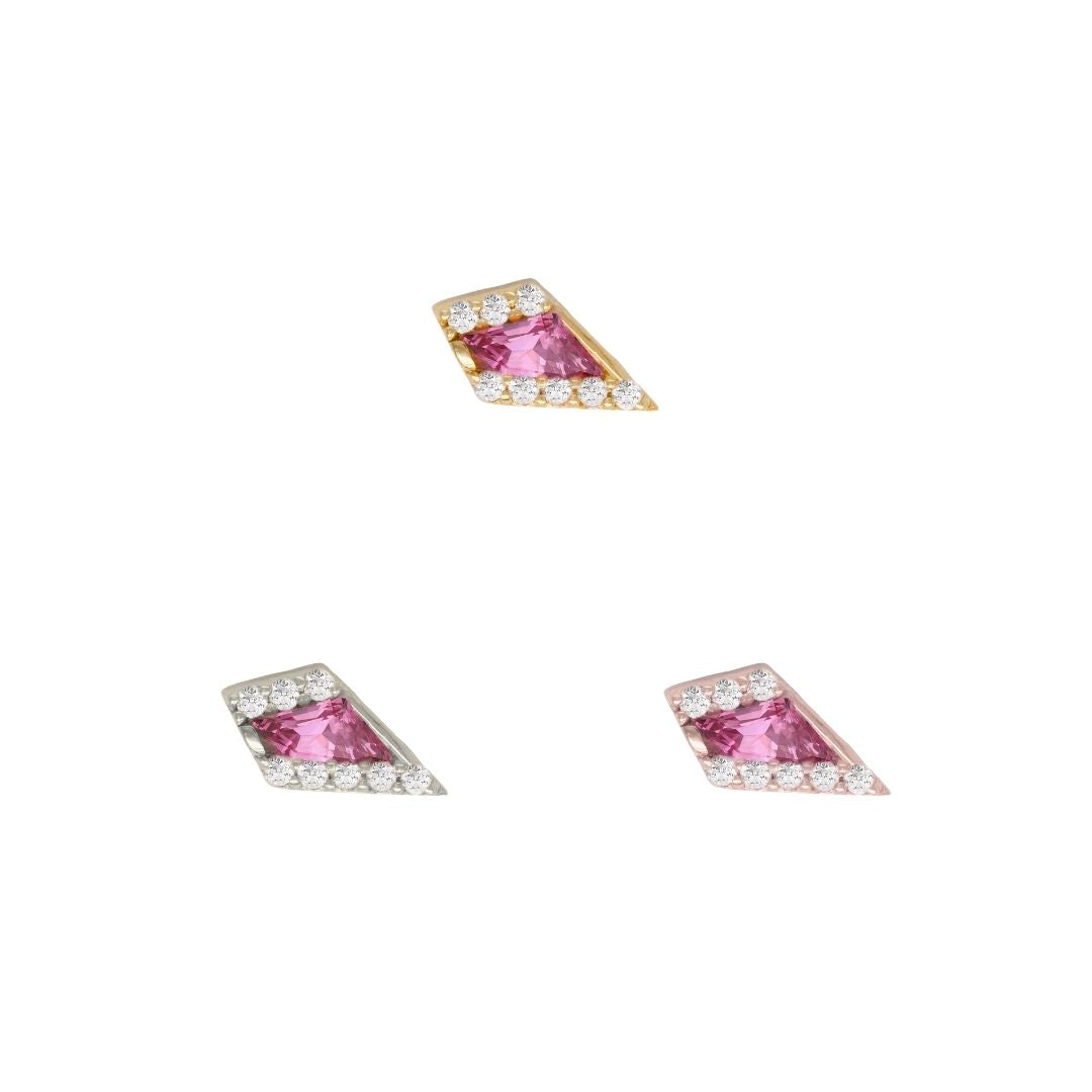 Eminence - Pink Tourmaline - Threadless End