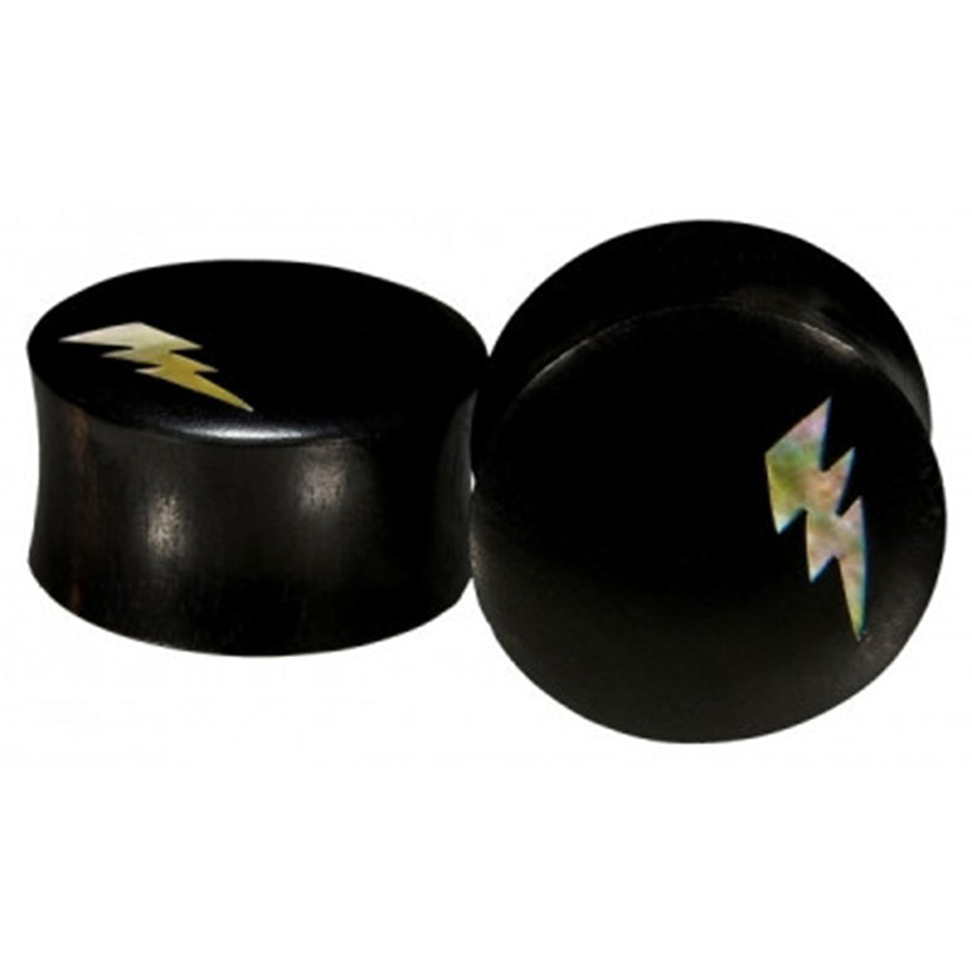 Lightning Strikes Plug - Arang wood + Mother of Pearl