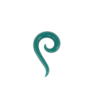 Glass Tail Spiral - Aqua