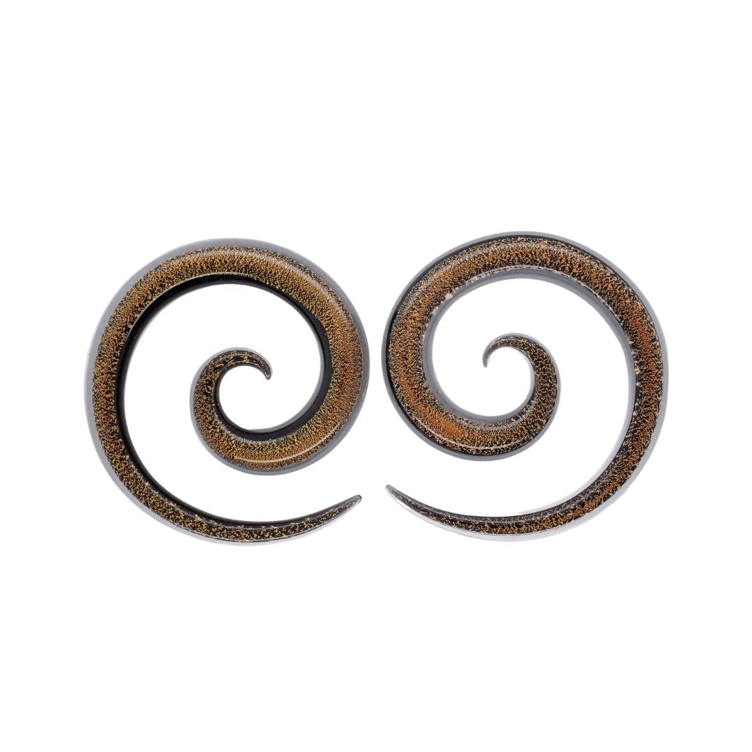 Glass Super Spiral - Orange Dichro