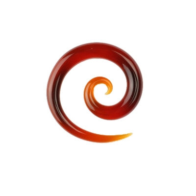 Glass Super Spiral - Amber