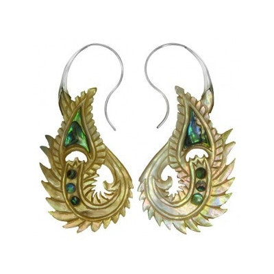 Peacock - Mother of Pearl + Silver Cap