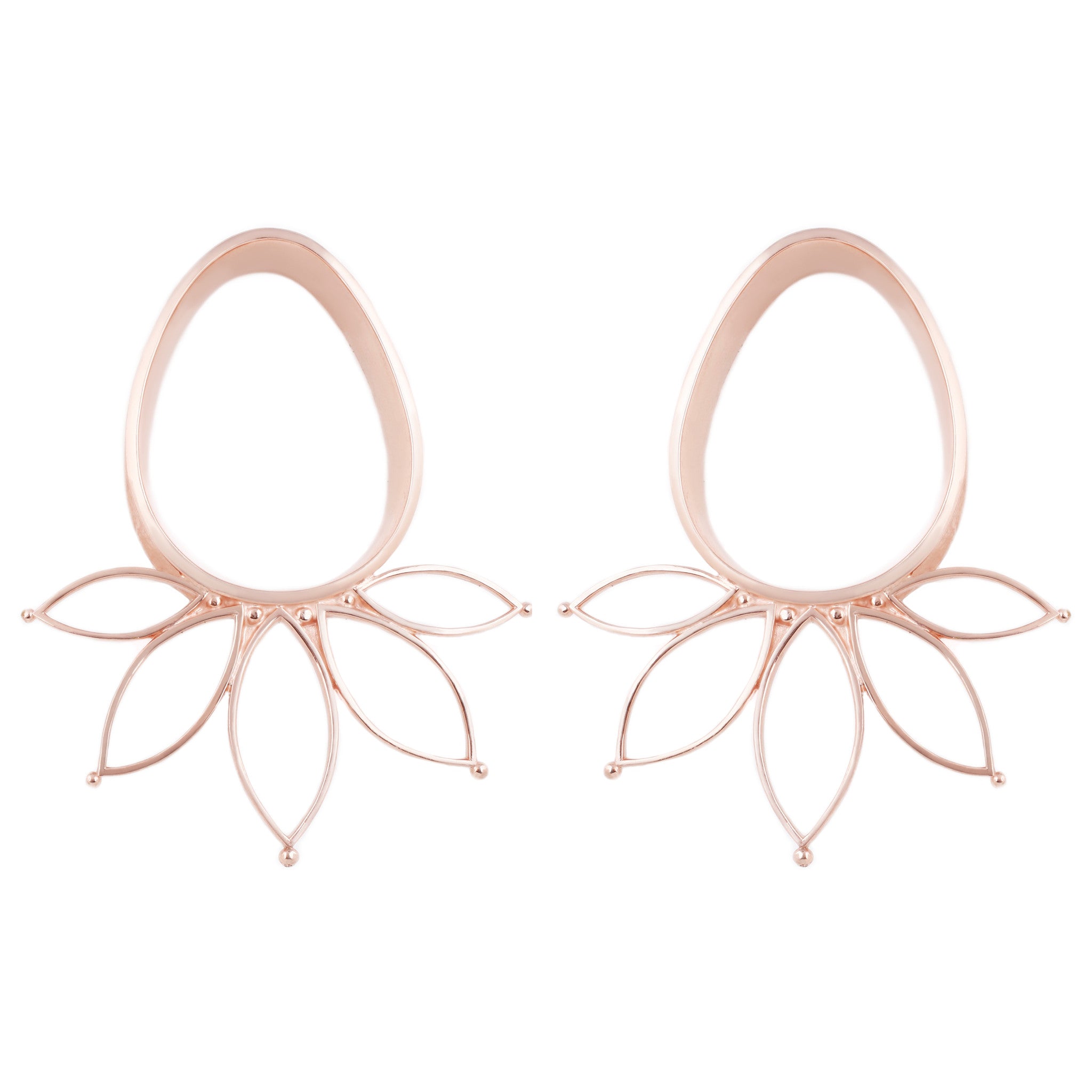 Marquise Eyelets - Rose Gold Plated