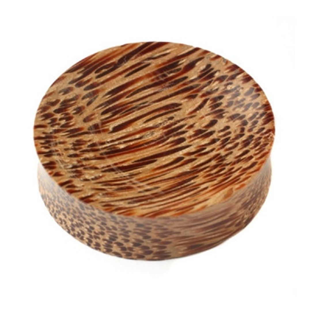 Concave Palm Wood Plugs
