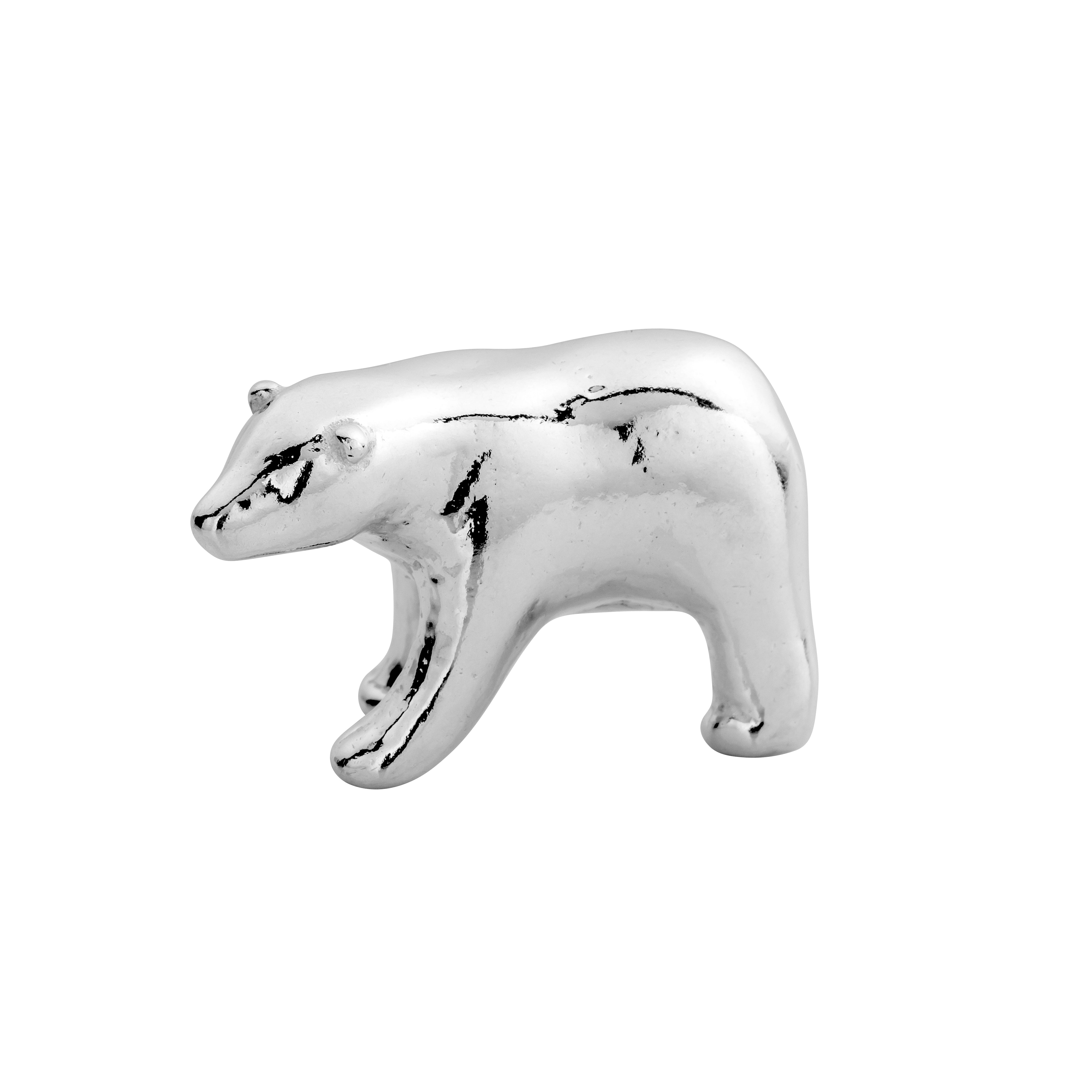 'Boreas' Silver Polar Bear Keepsake