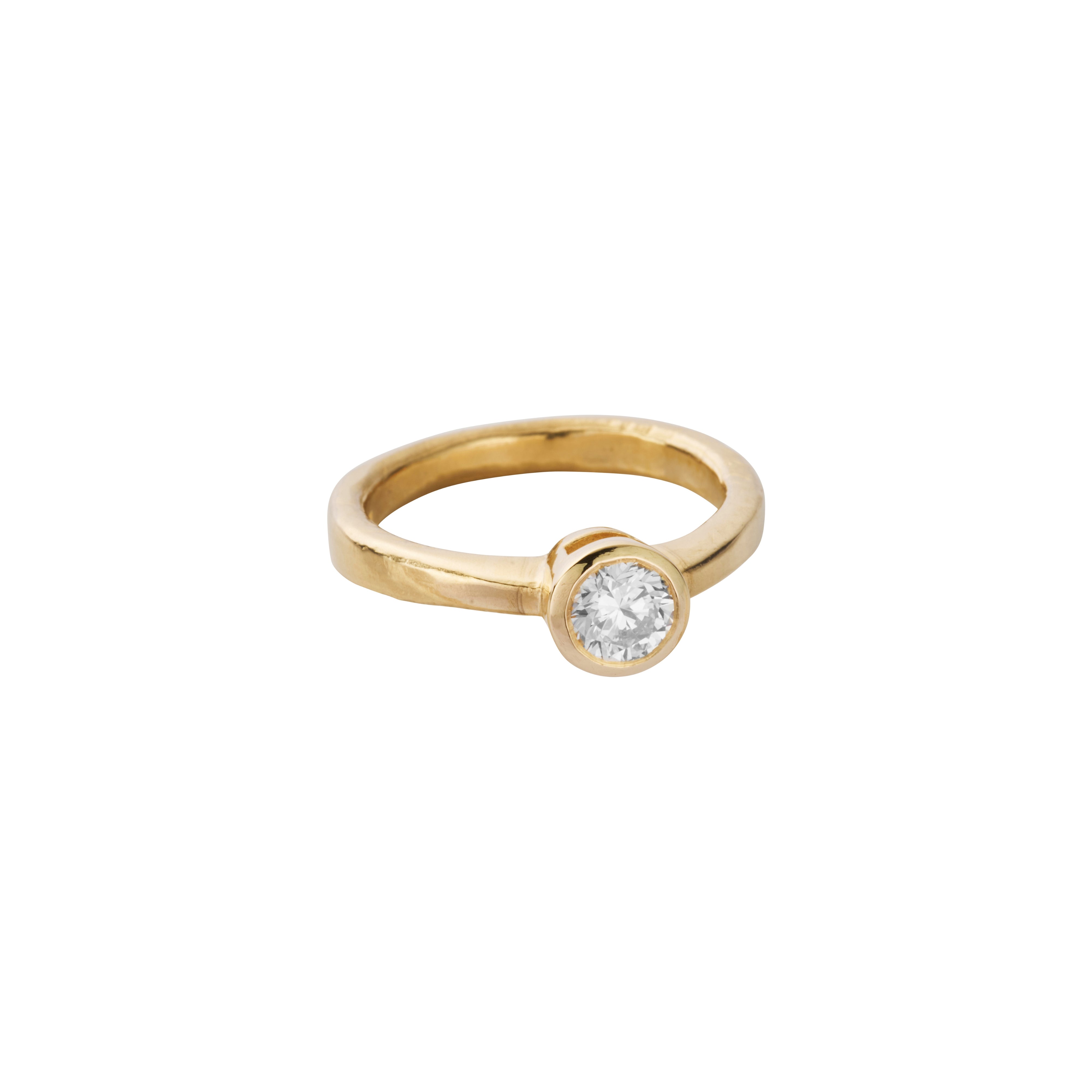'The Eternity' 18ct Gold Round 0.5ct Lab Grown Diamond Bezel Engagement Ring