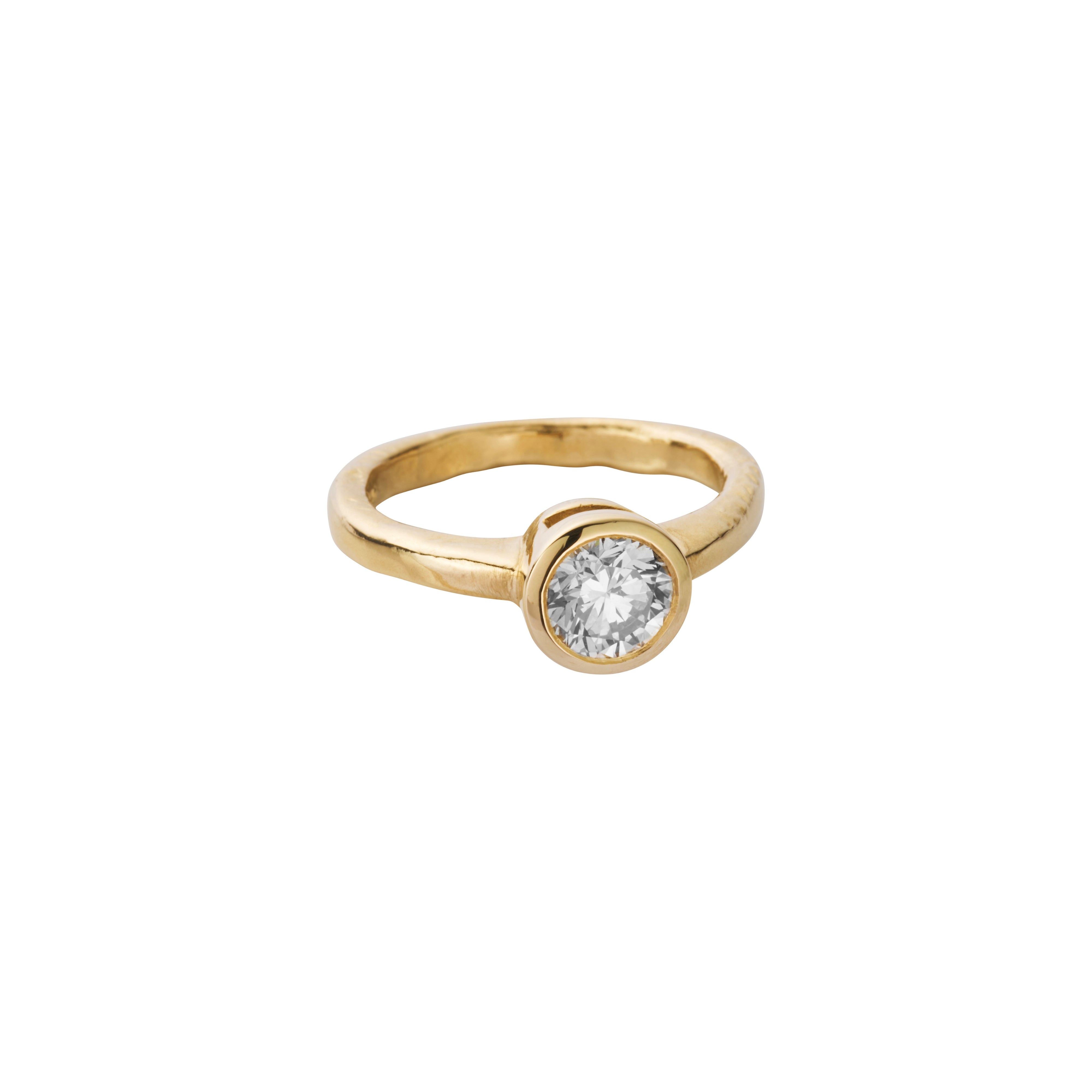 'The Eternity' 18ct Gold Round 1ct Lab Grown Diamond Bezel Engagement Ring