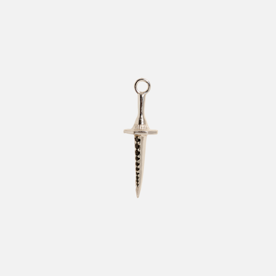 Dagger Charm, Silver