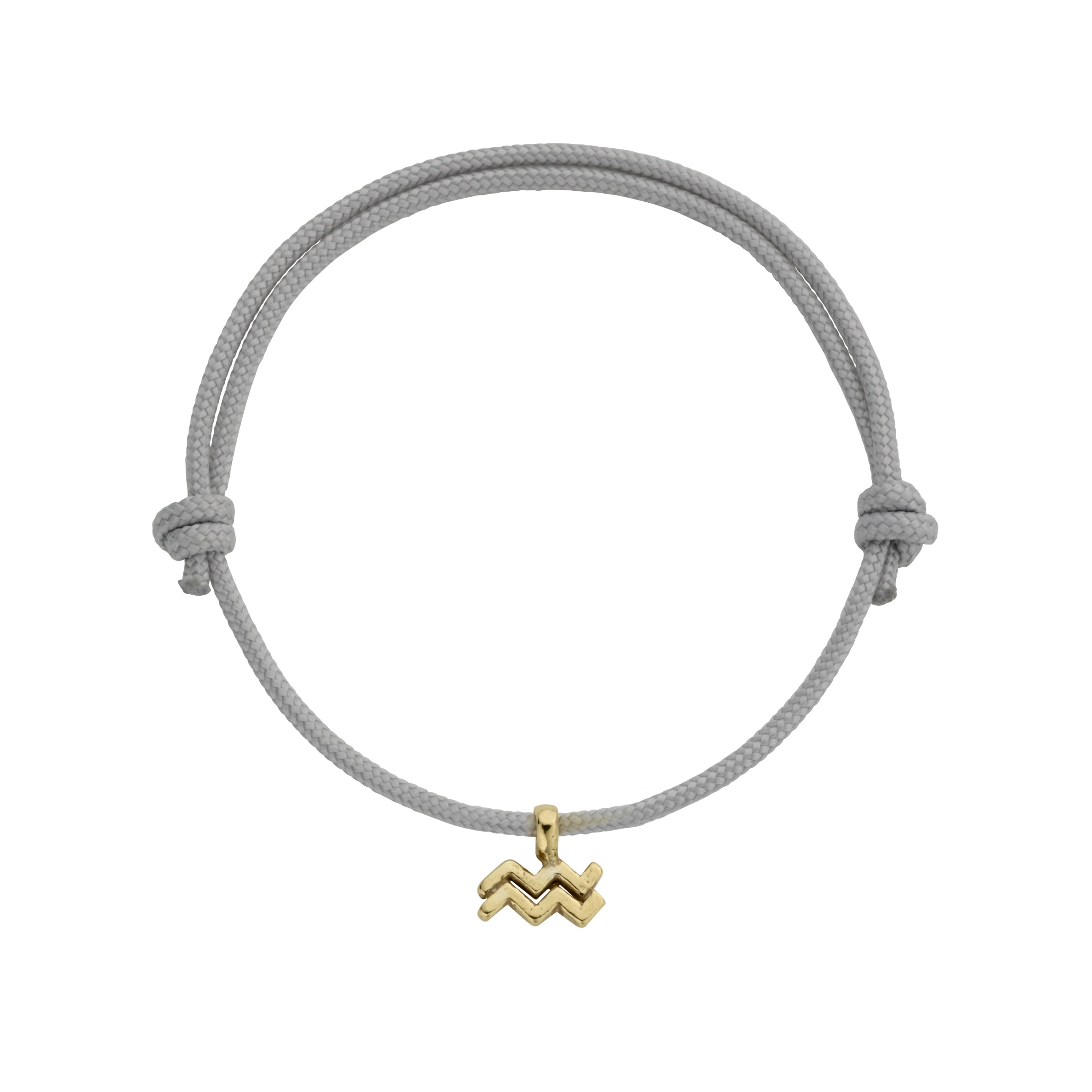 Gold Mini Aquarius Horoscope Sailing Rope