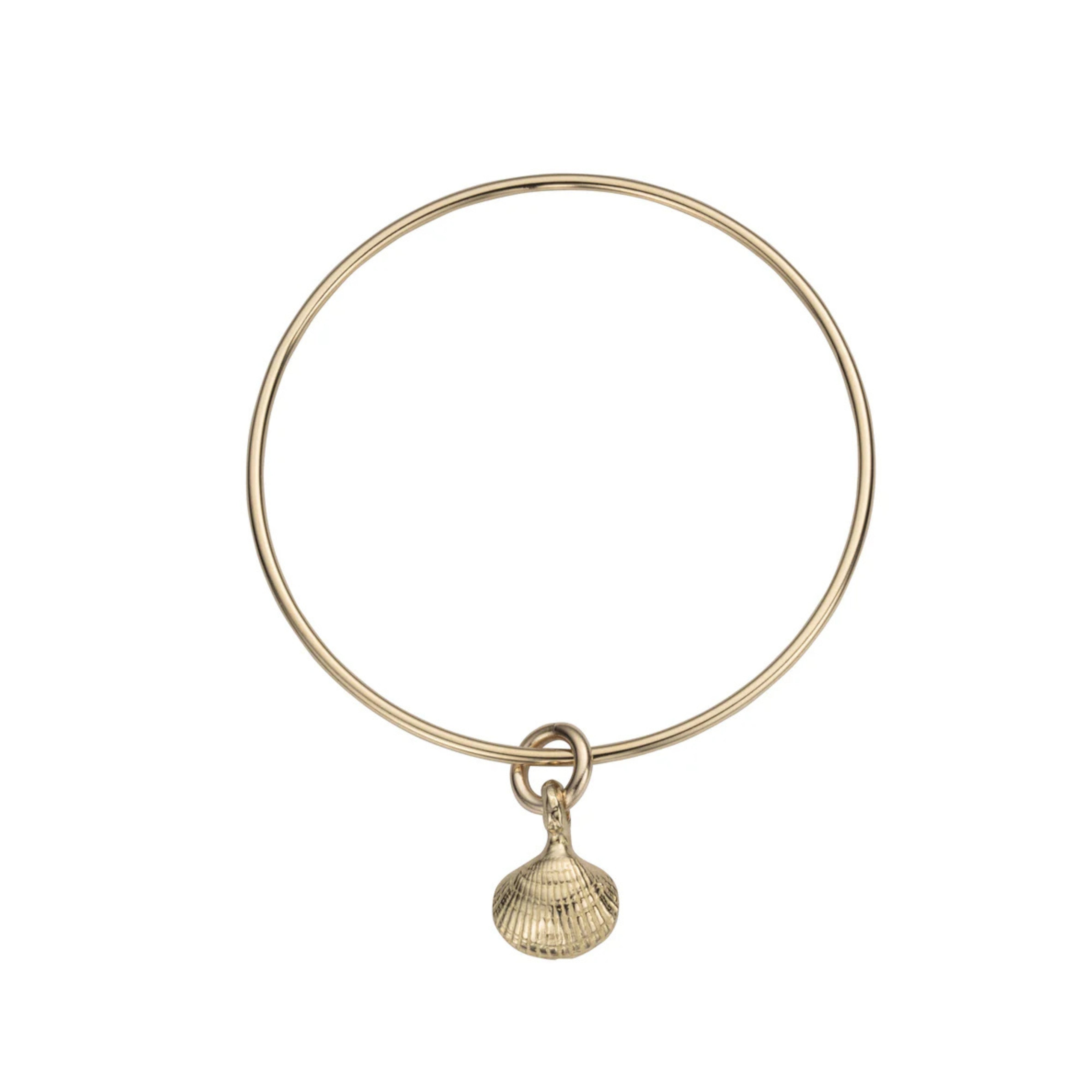 Gold Mini Shell Bangle