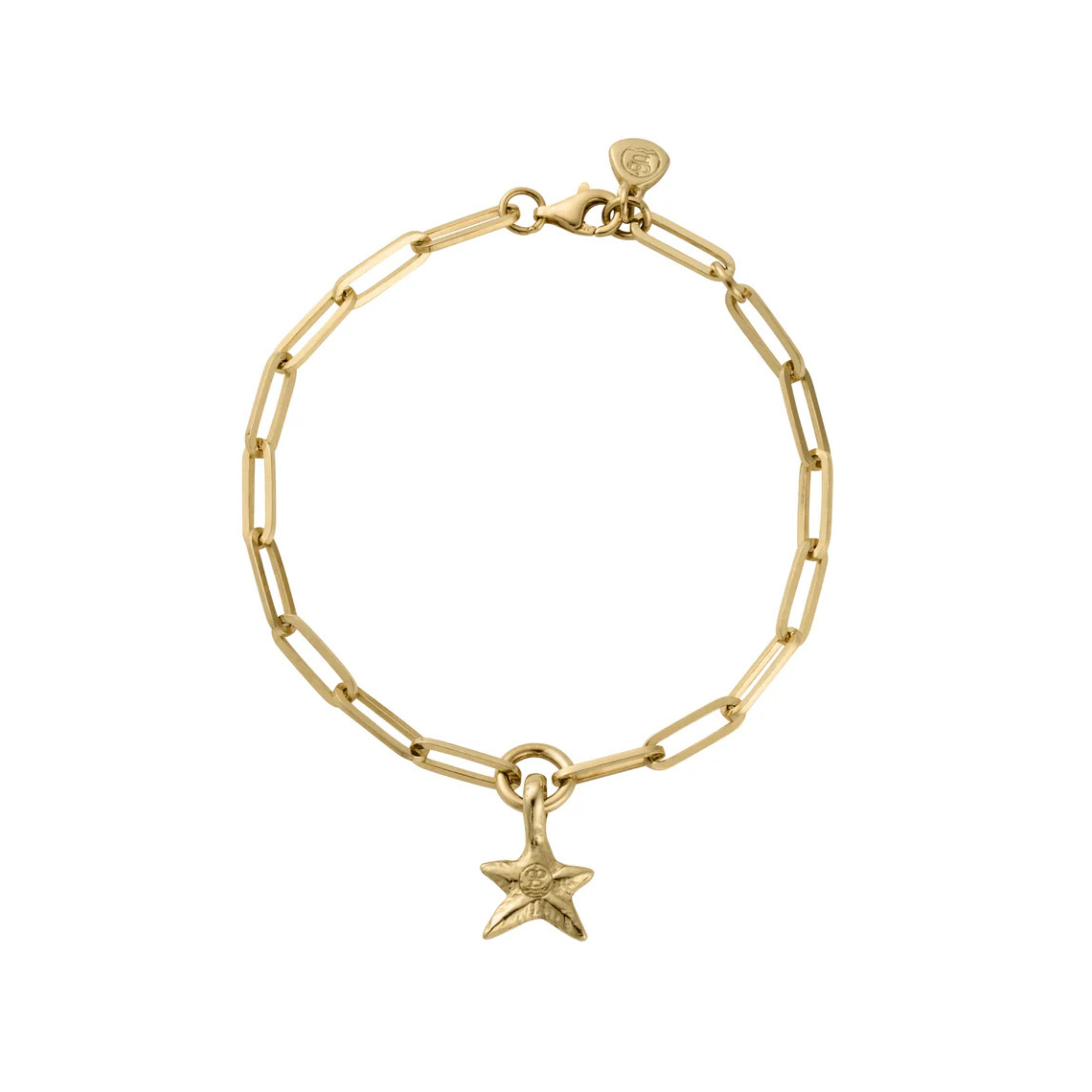 Gold Mini Star Trace Chain Bracelet