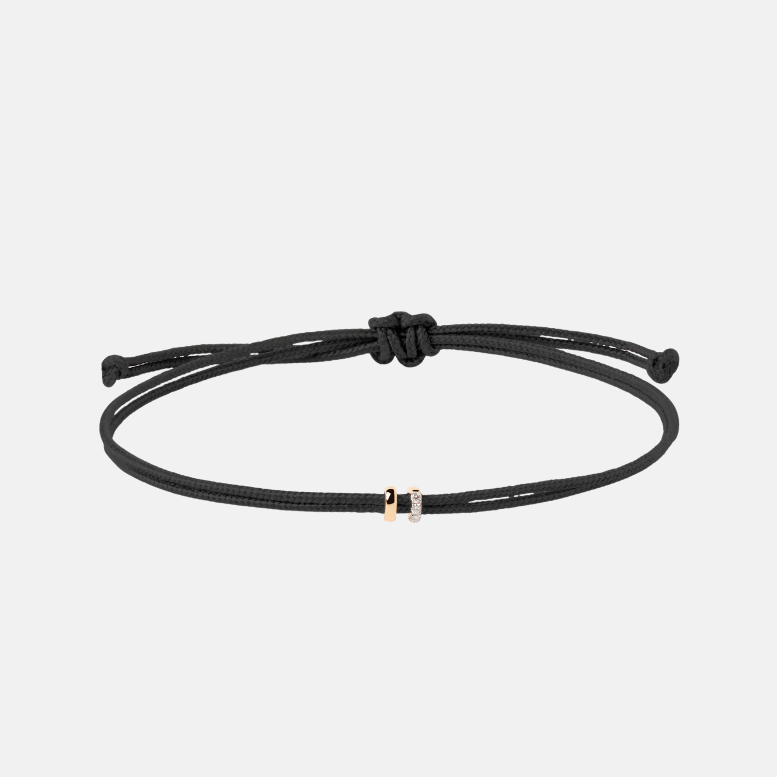 Amy Diamond Cord Bracelet, Black