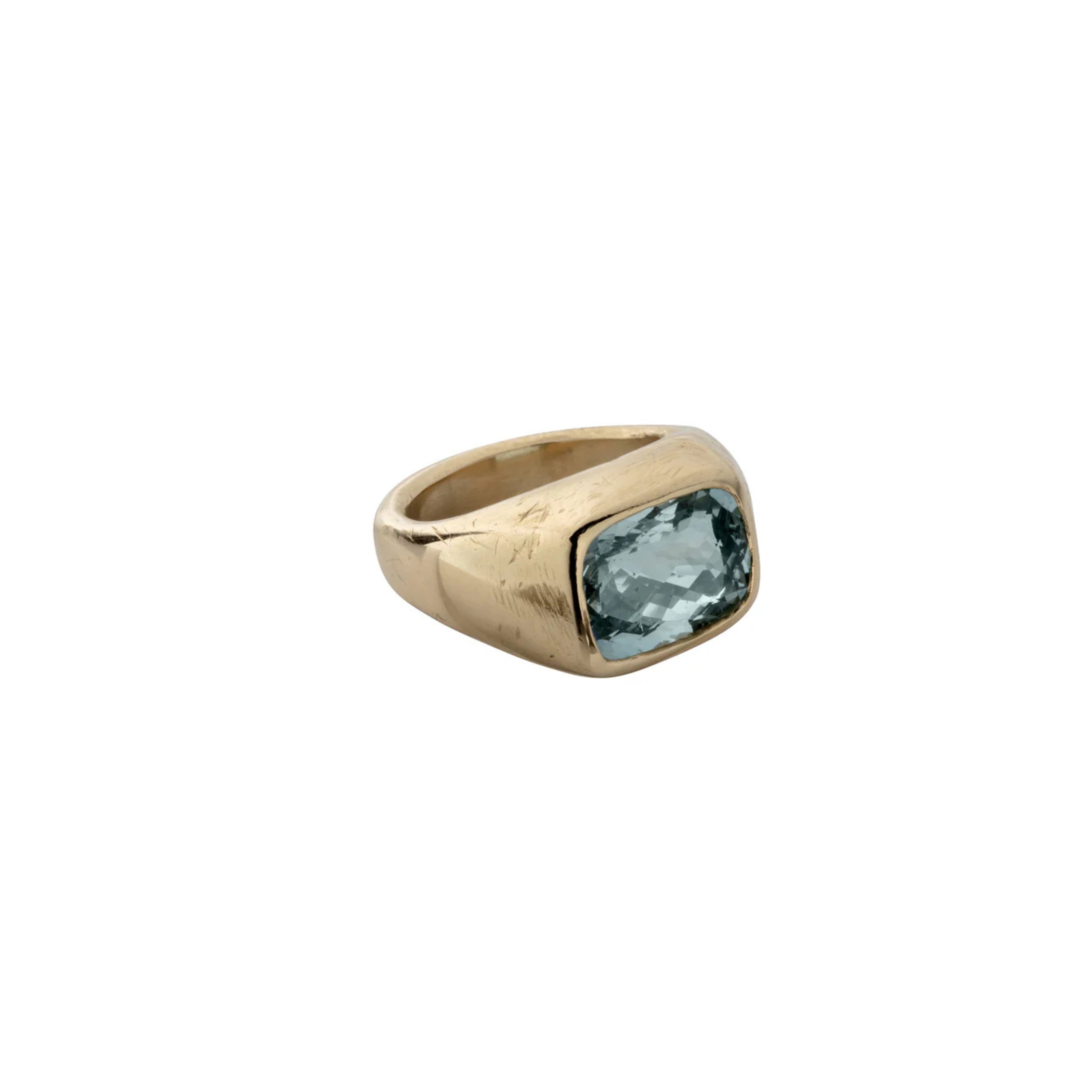 HILO Gold Aquamarine Ring