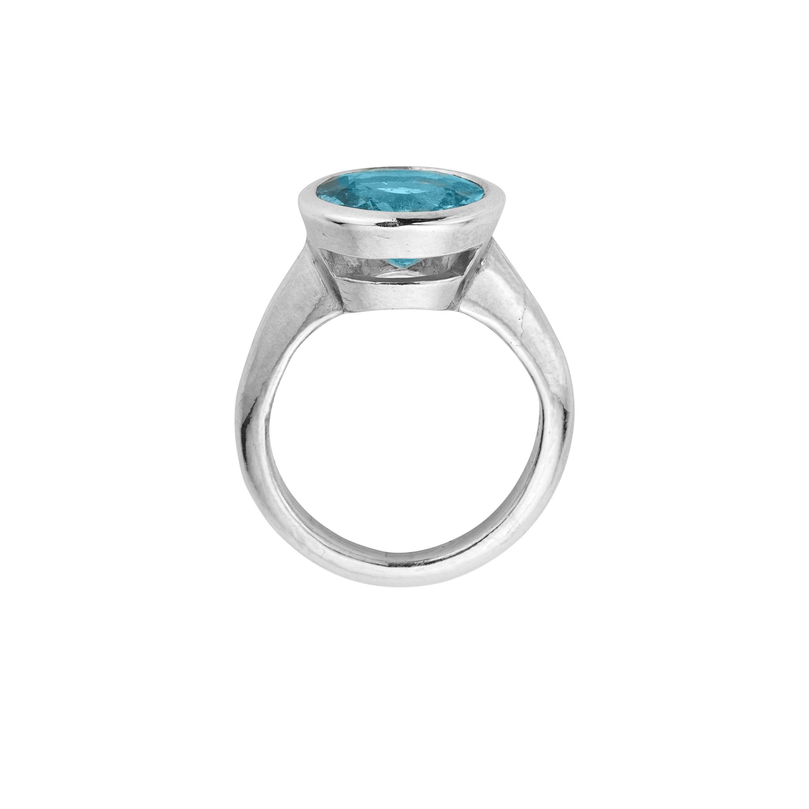 KHIONE Silver Aquamarine Ring 4 KHIONE Silver Aquamarine Ring