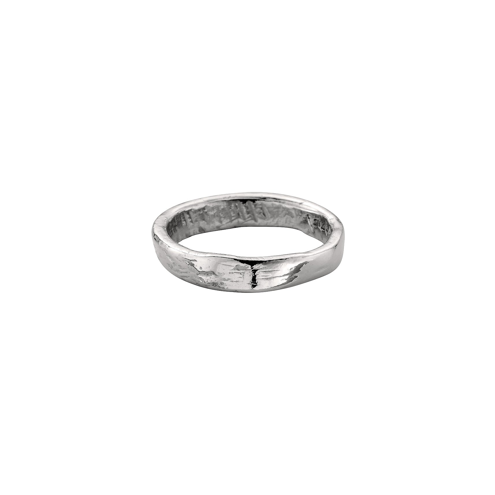 Ladies' 18ct White Gold Midi Posey Ring