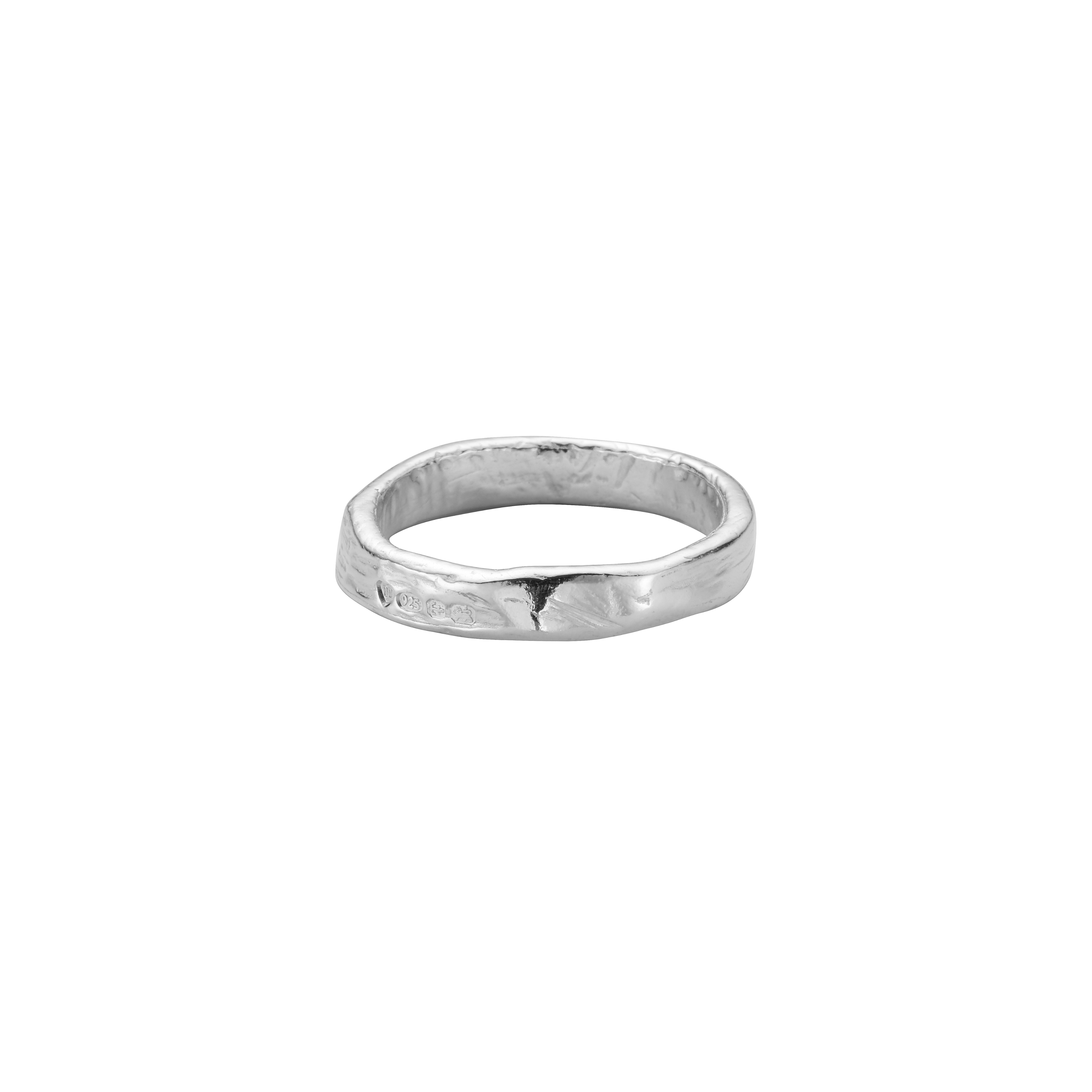 Ladies' Silver Midi Posey Ring