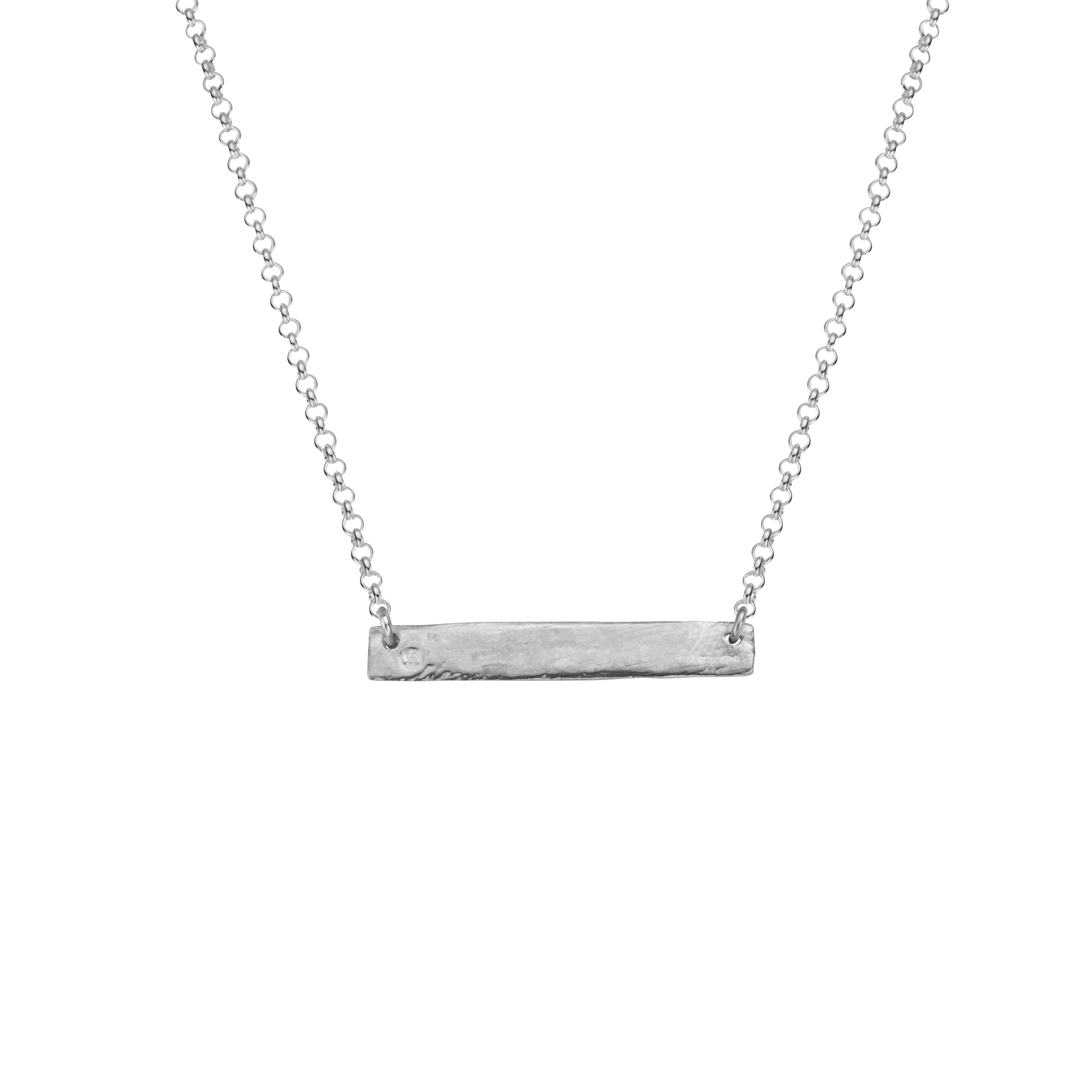 Men's Silver Bar Necklace