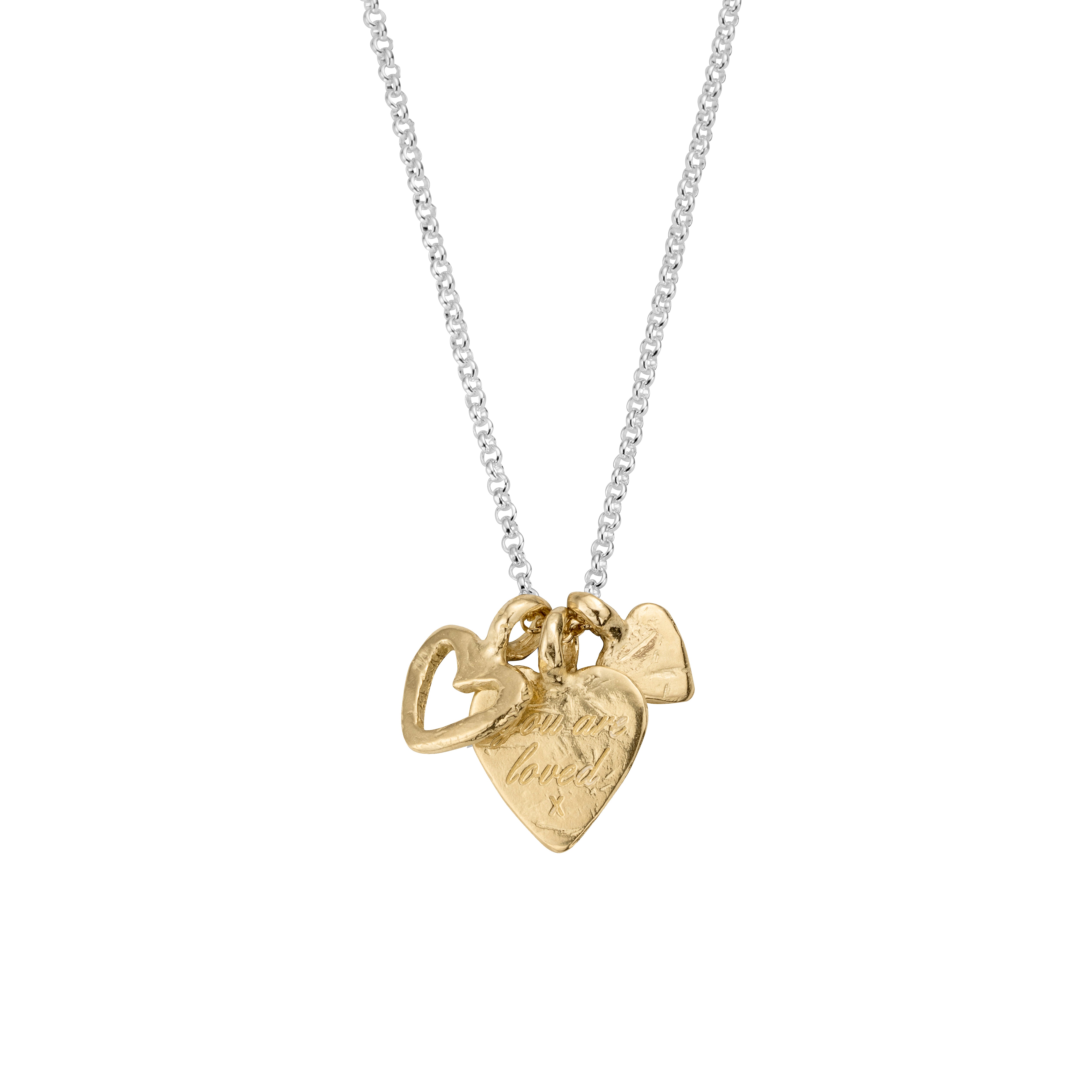Silver & Gold A Lot of Love Necklace