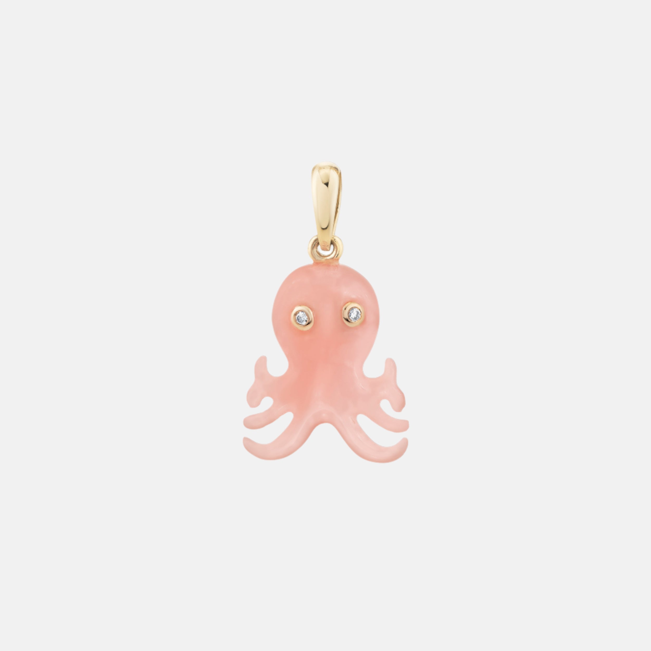 Diamond and Opal Octopus Pendant