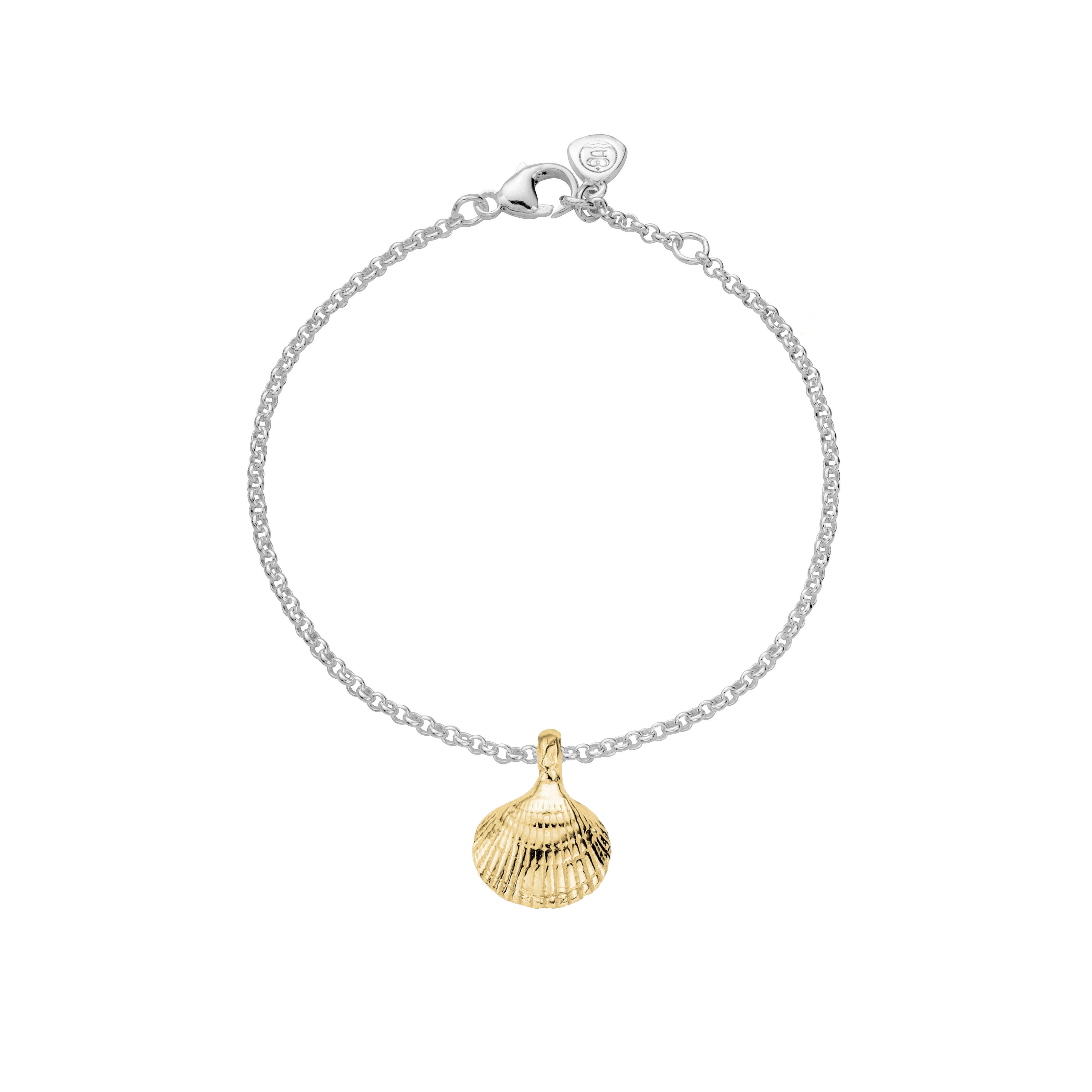 Silver & Gold Mini Shell Anklet