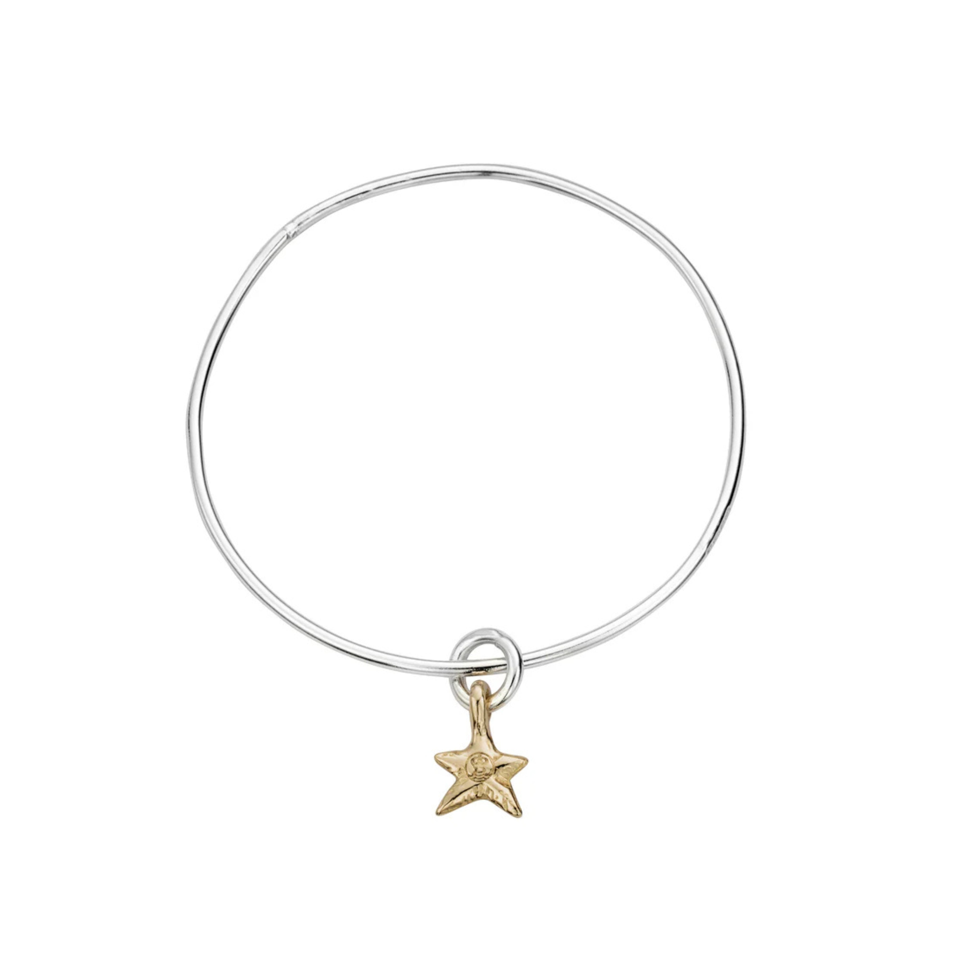 Silver & Gold Mini Star Bangle