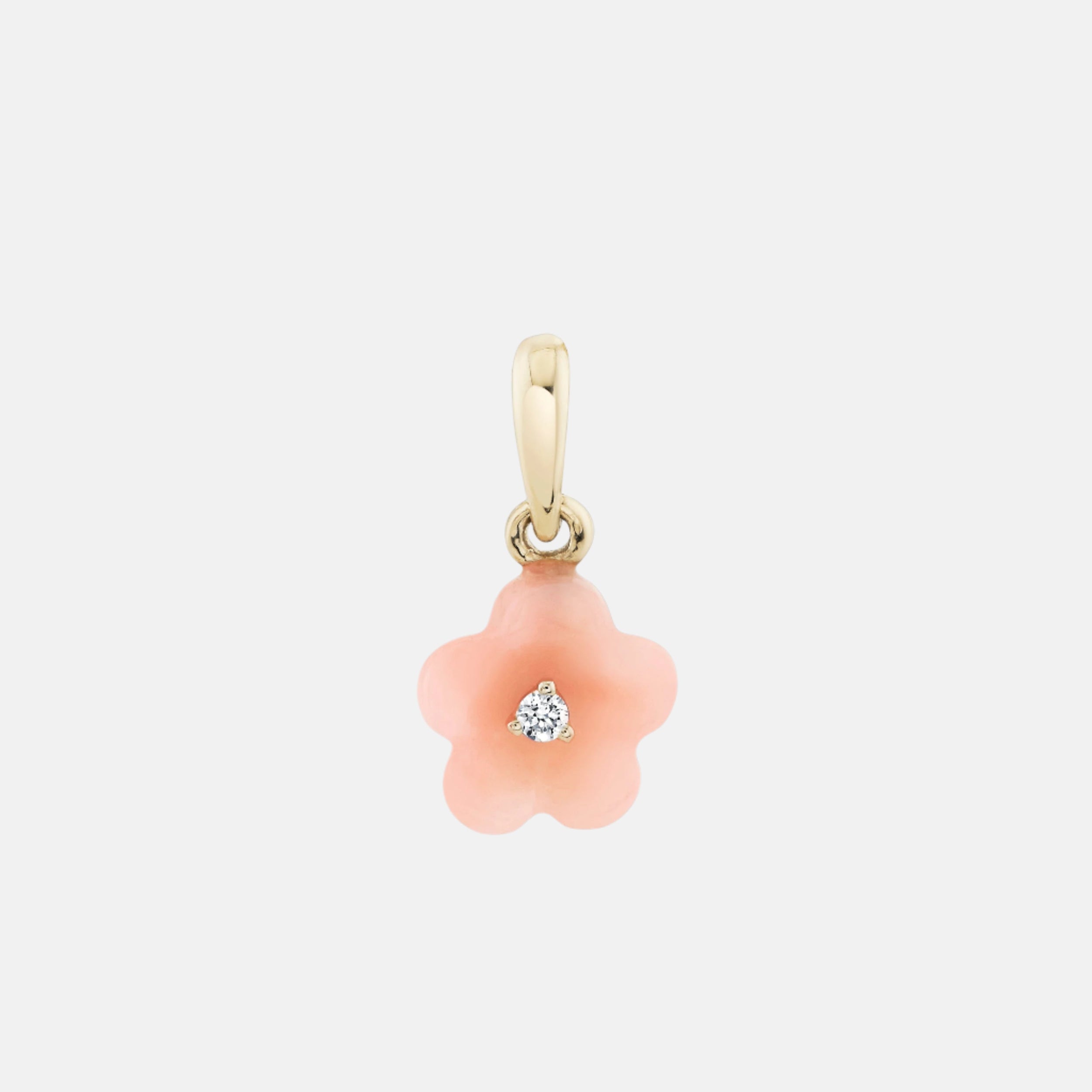 Diamond Blossom Peruvian Opal Charm