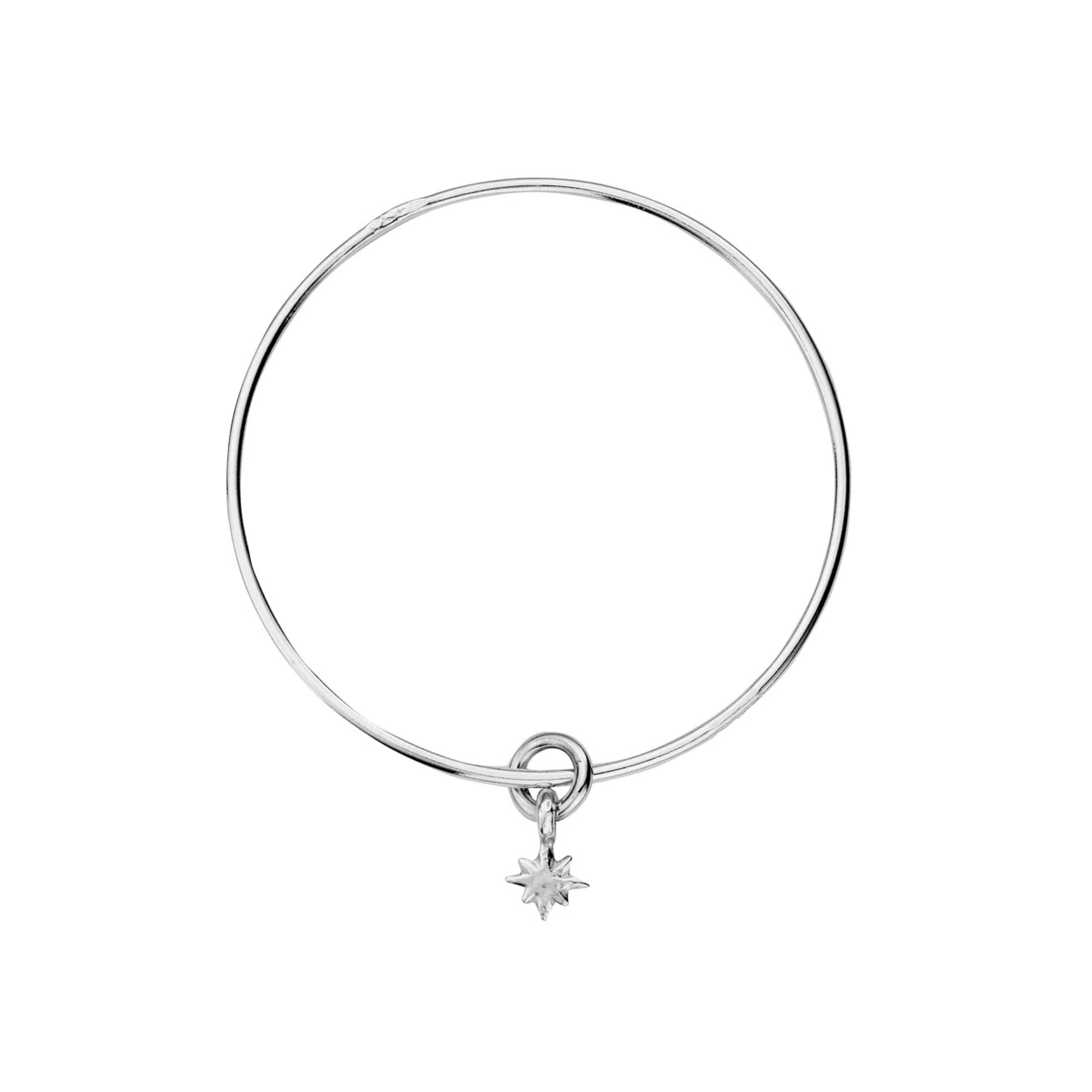 Silver Baby North Star Bangle