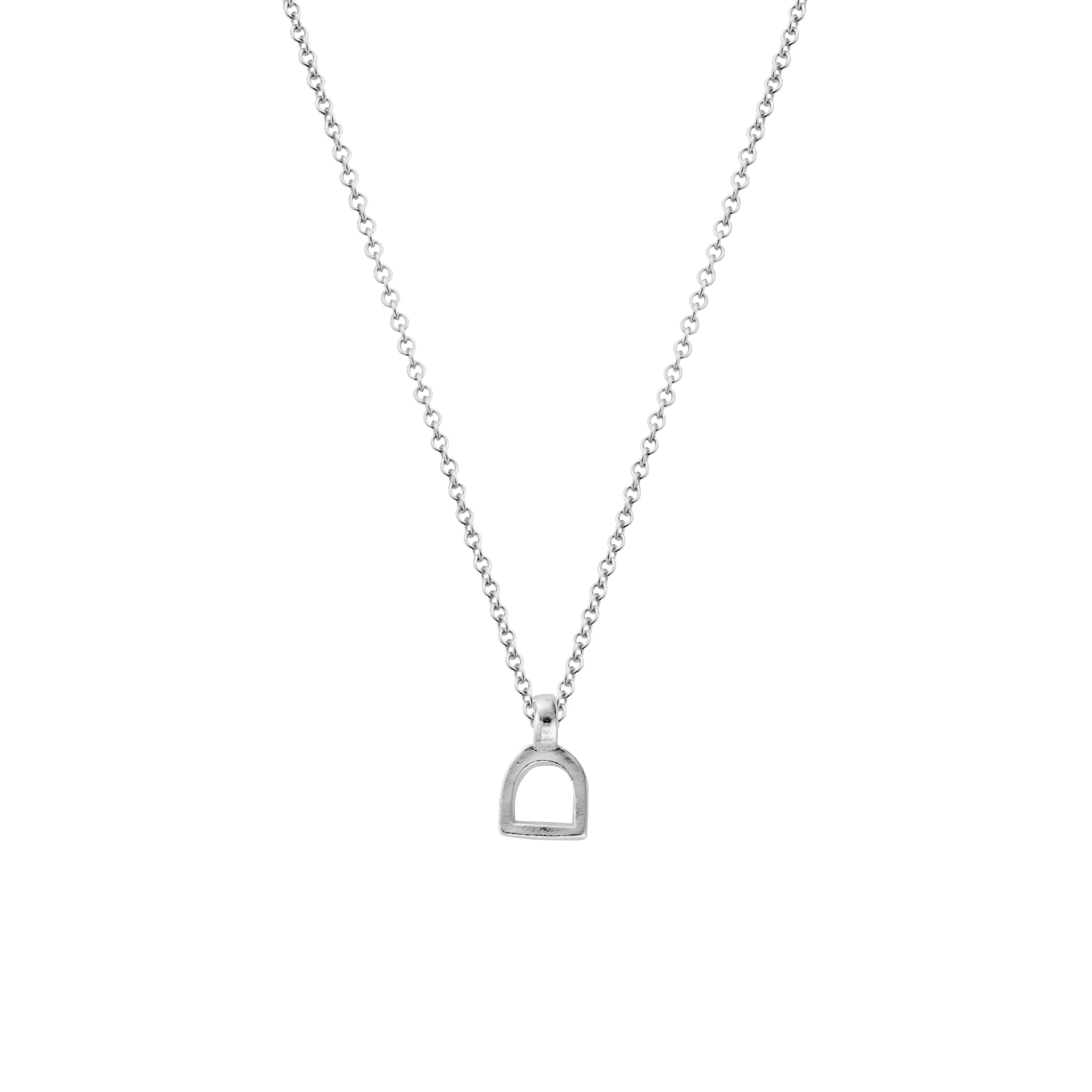 Silver Baby Stirrup Necklace