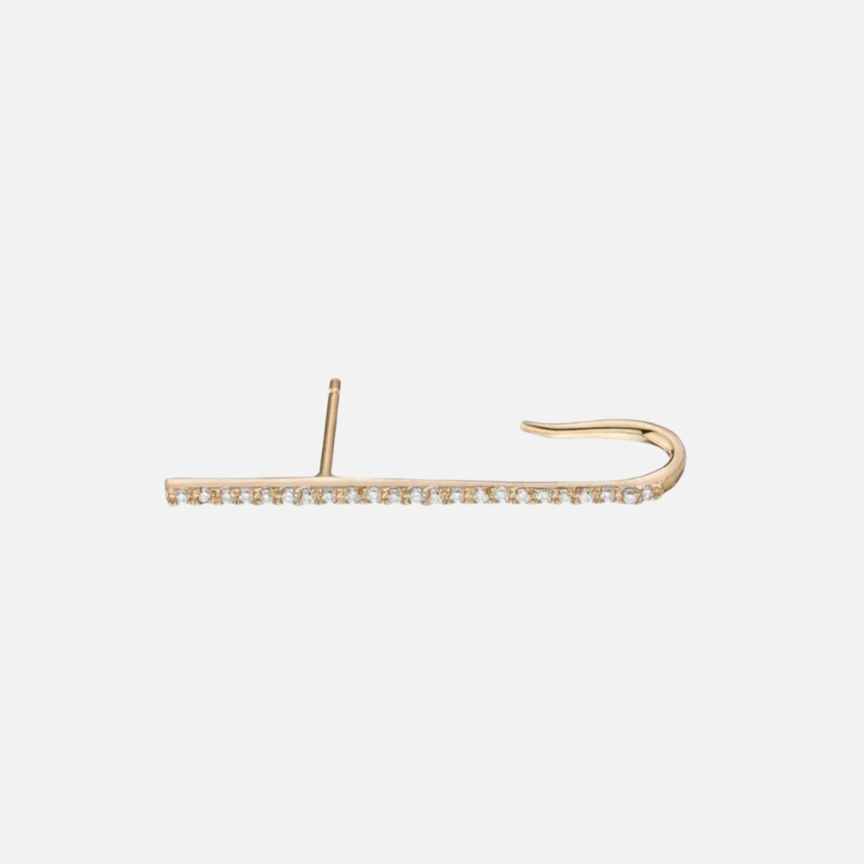 Diamond Crusader Earlobe Line Cuff