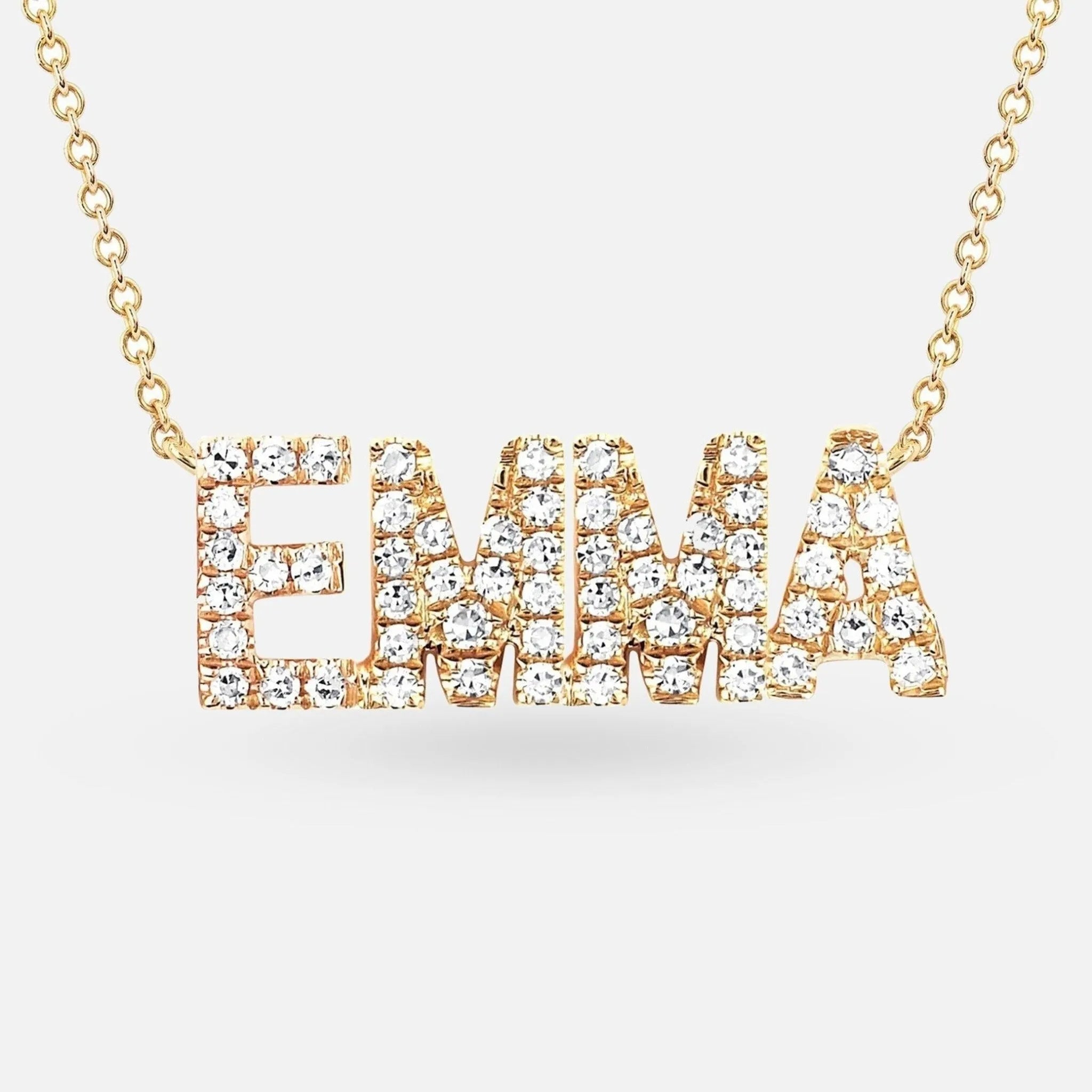 Diamond Custom Name Necklace