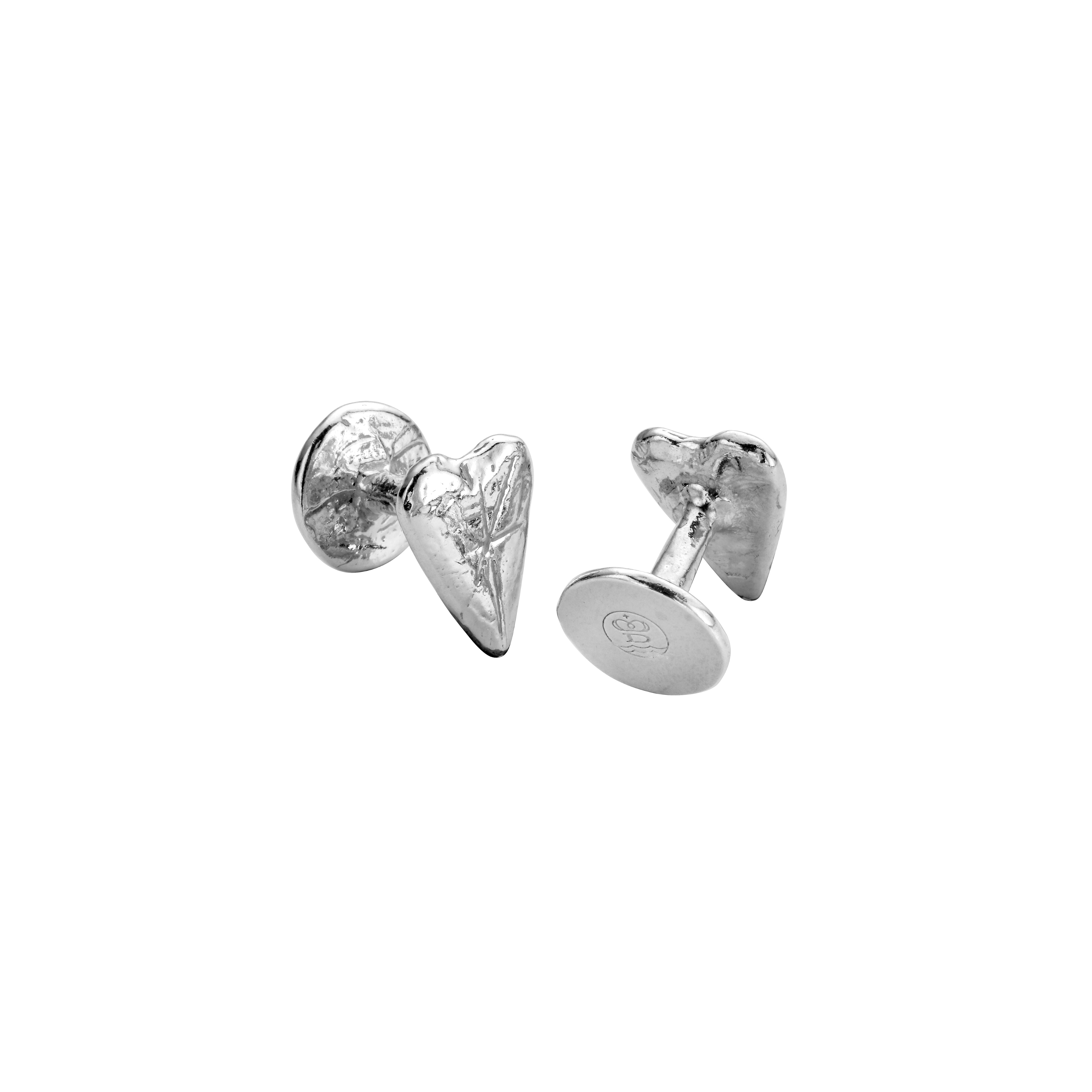 Silver Heart Cufflinks