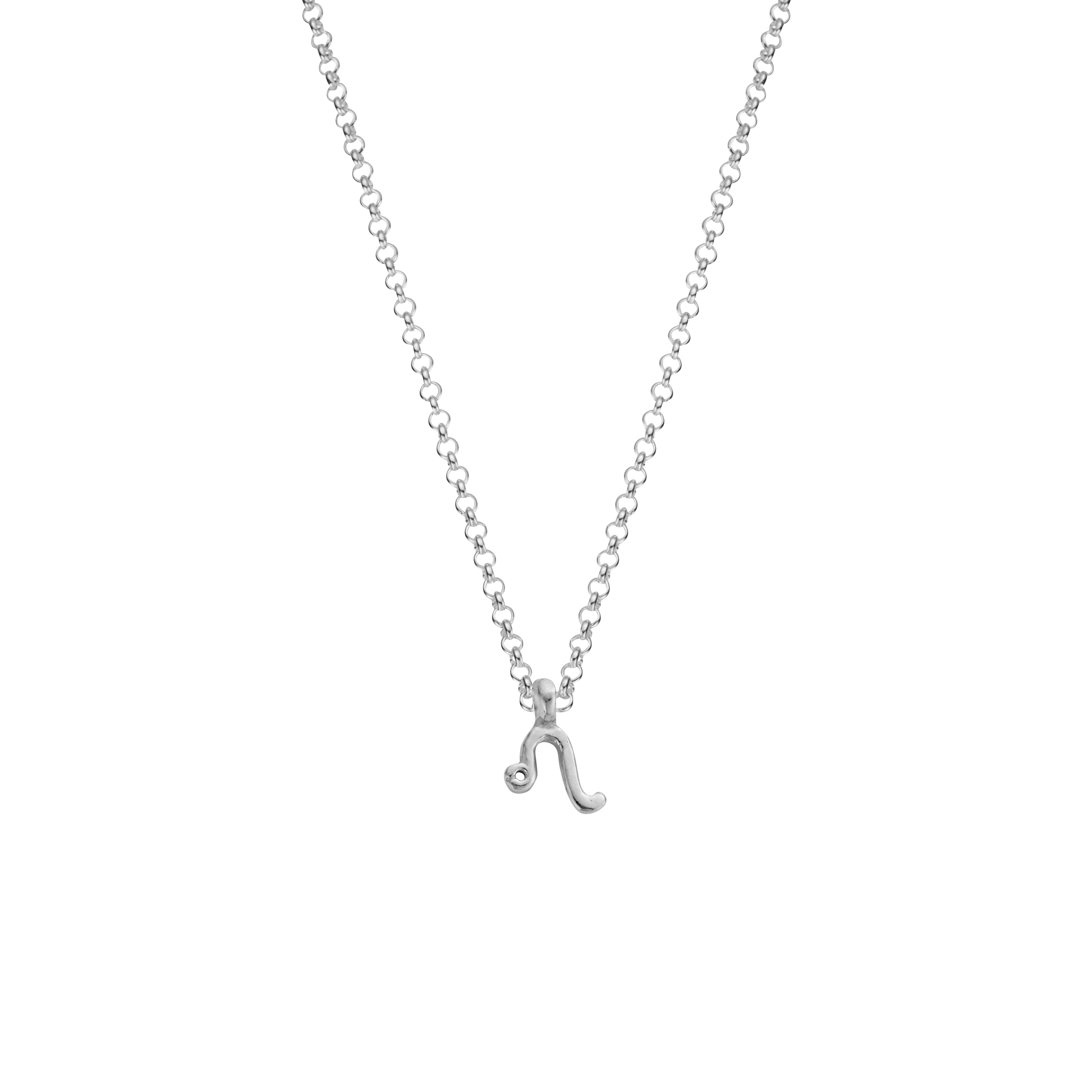 Silver Leo Men's Horoscope Necklace