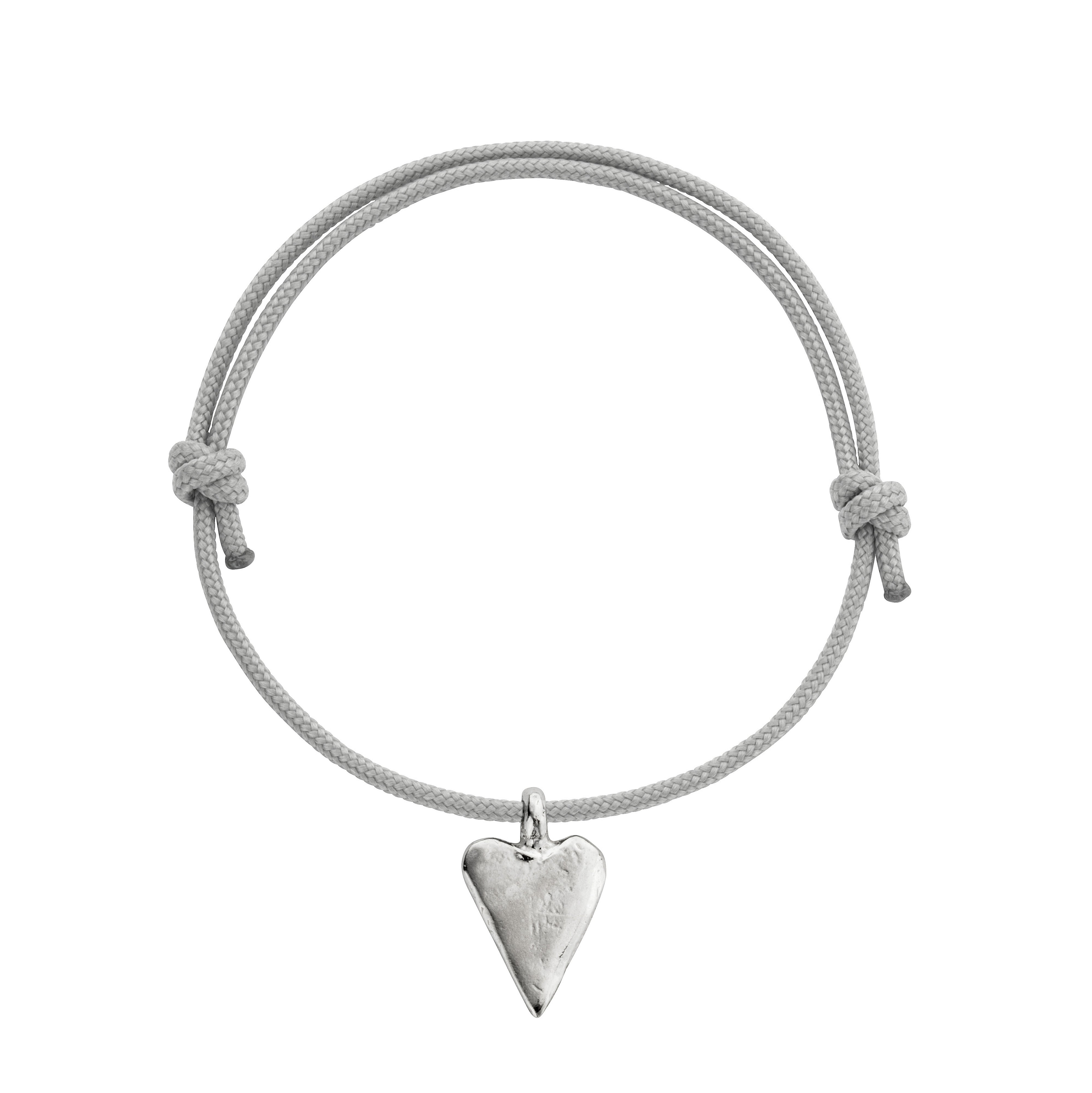 Silver Medium Heart Sailing Rope