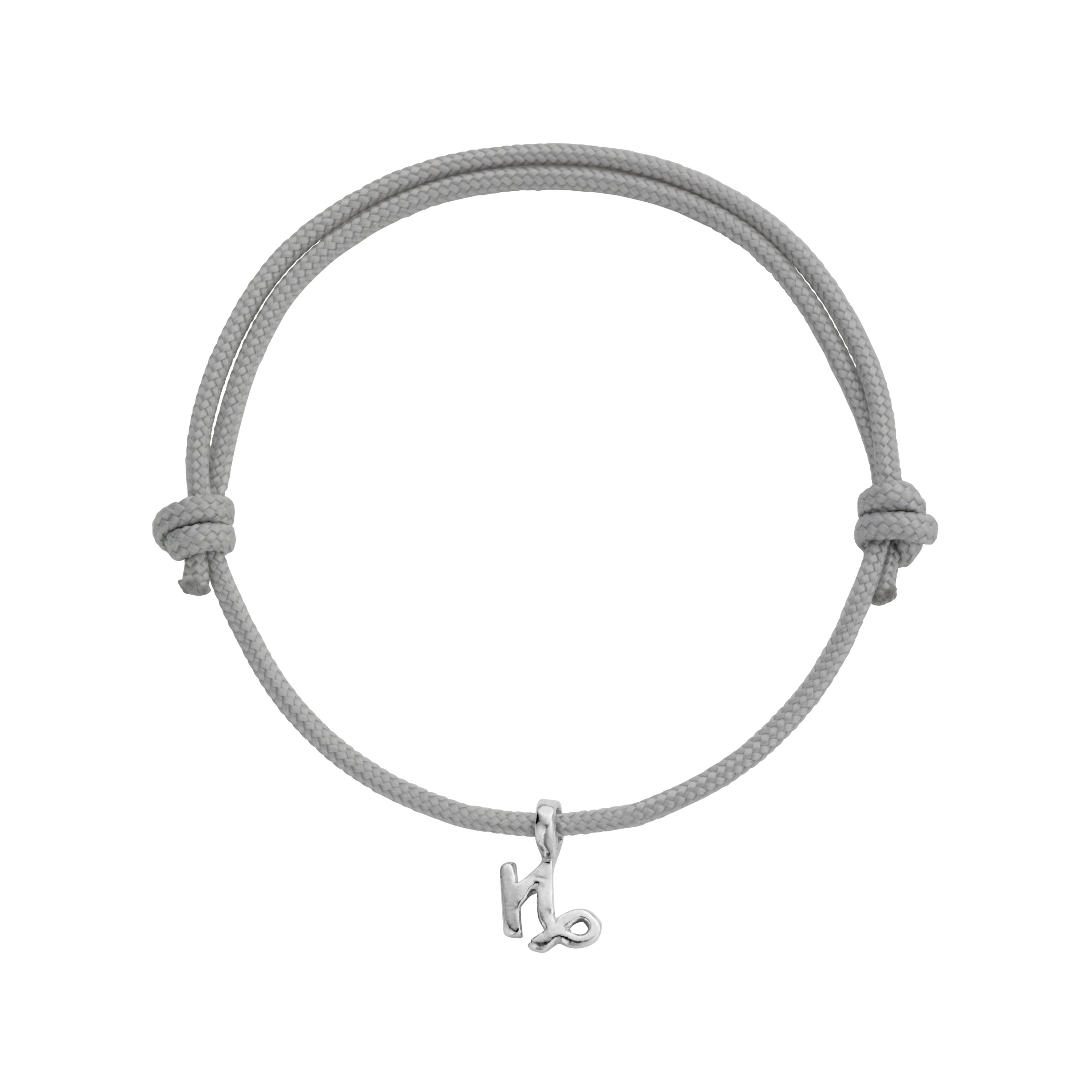 Silver Mini Capricorn Horoscope Sailing Rope
