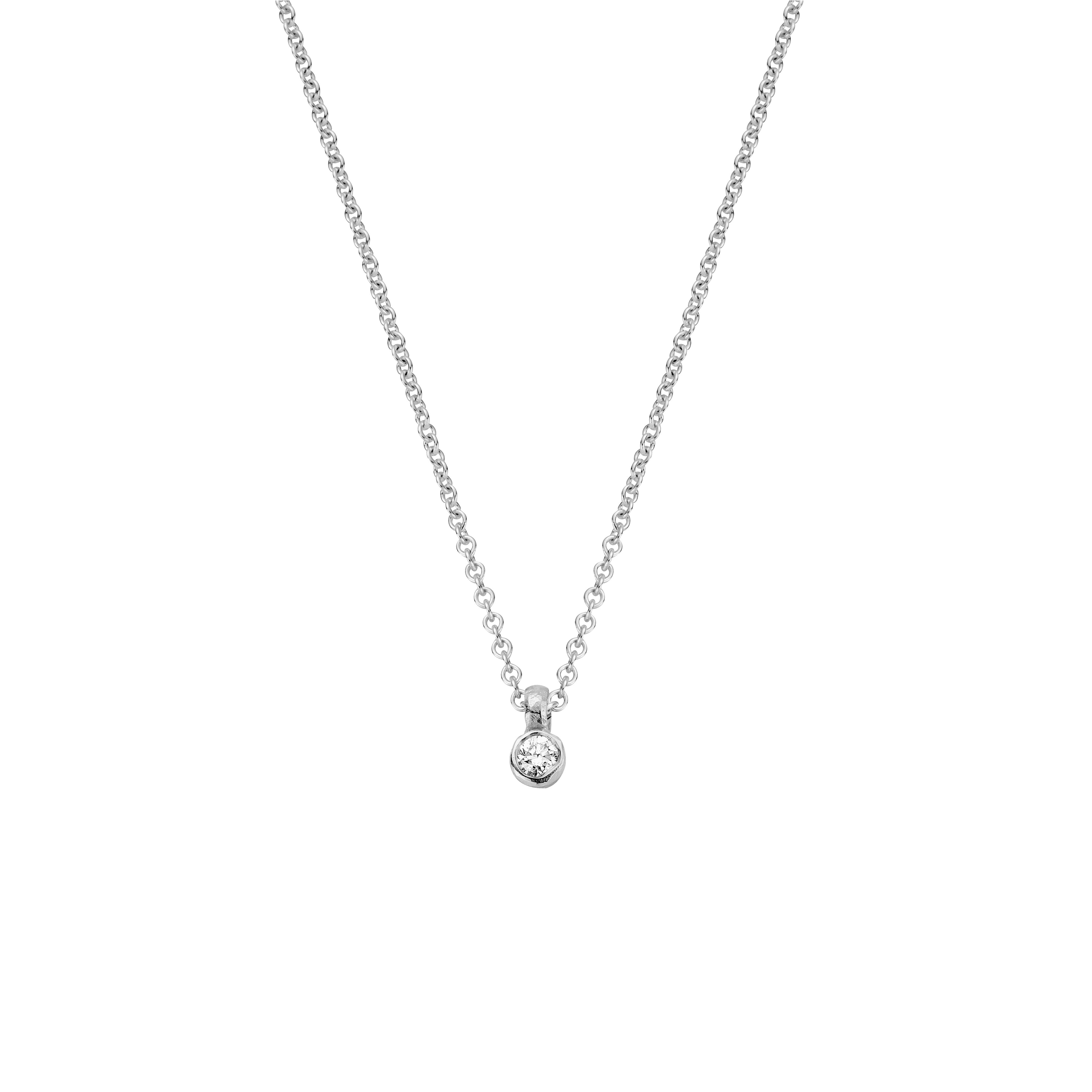 Silver Mini Diamond Necklace