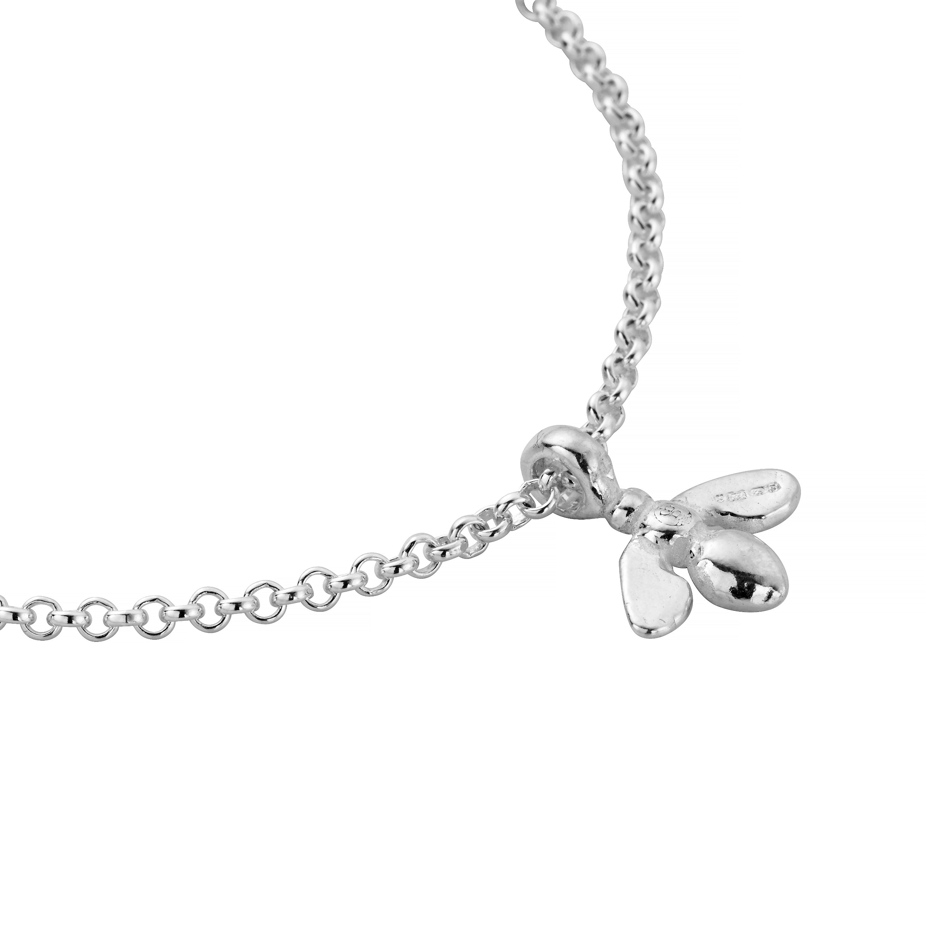 Silver Mini Honey Bee Chain Bracelet 4 Silver Mini Honey Bee Chain Bracelet