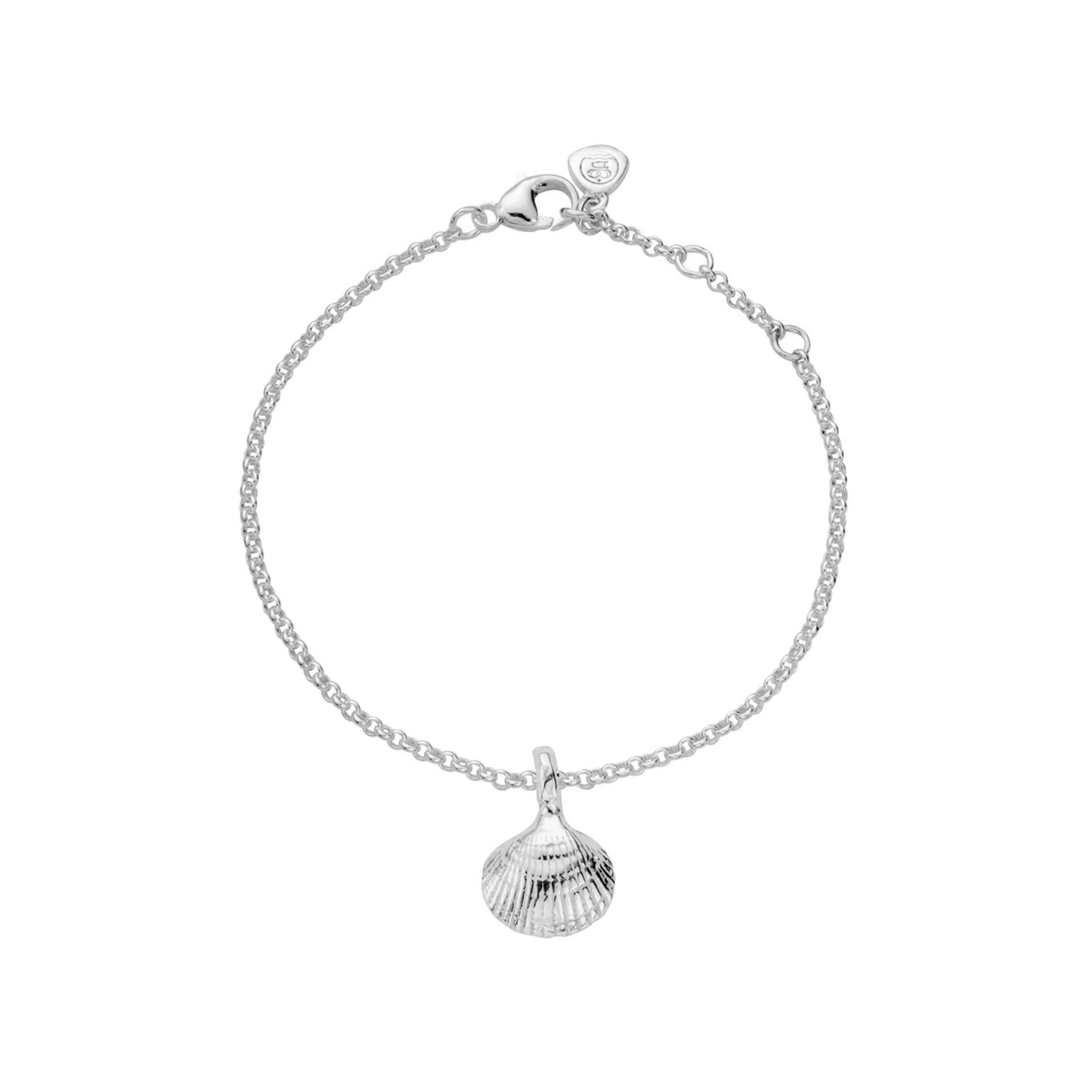 Silver Mini Shell Chain Bracelet