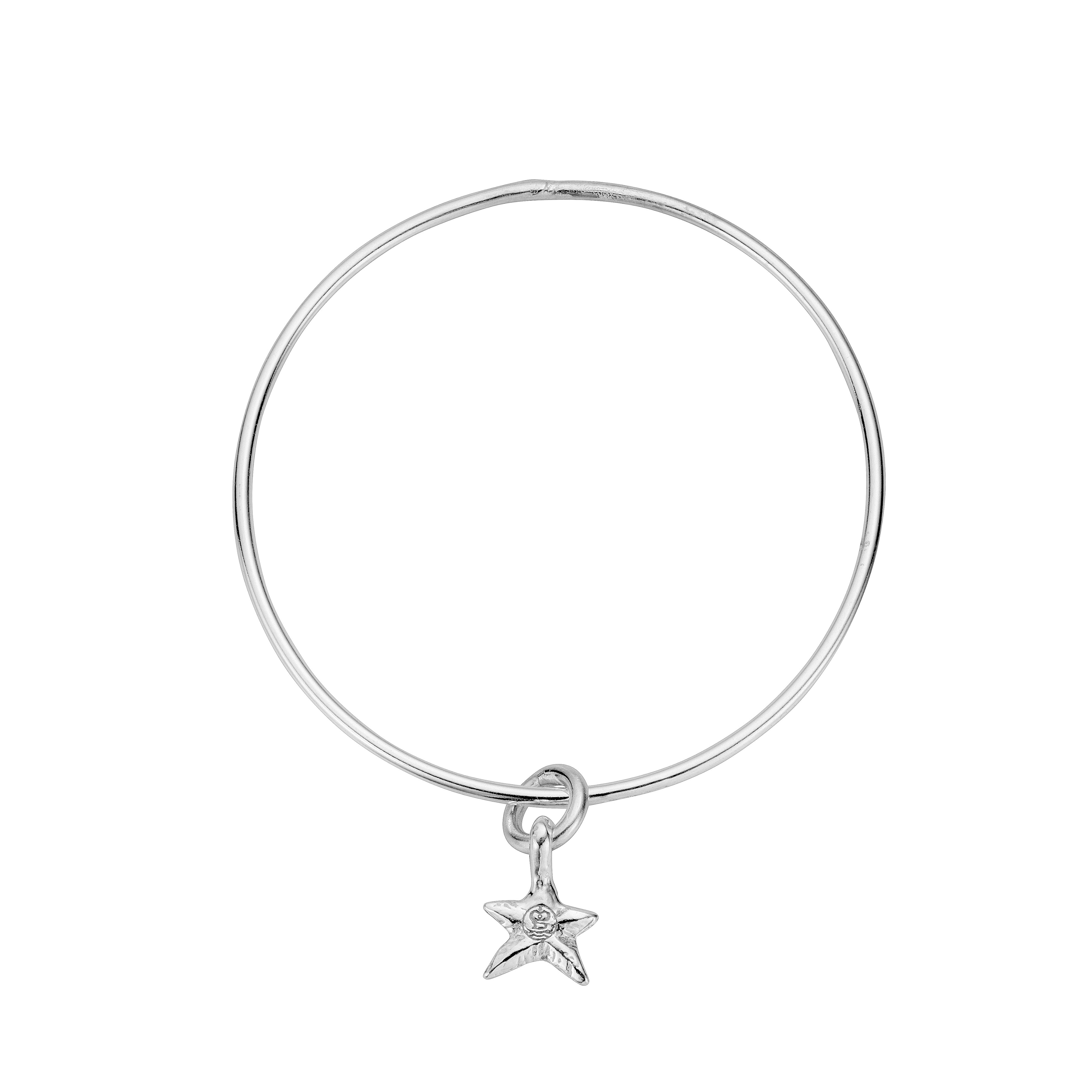 Silver Mini Star Bangle
