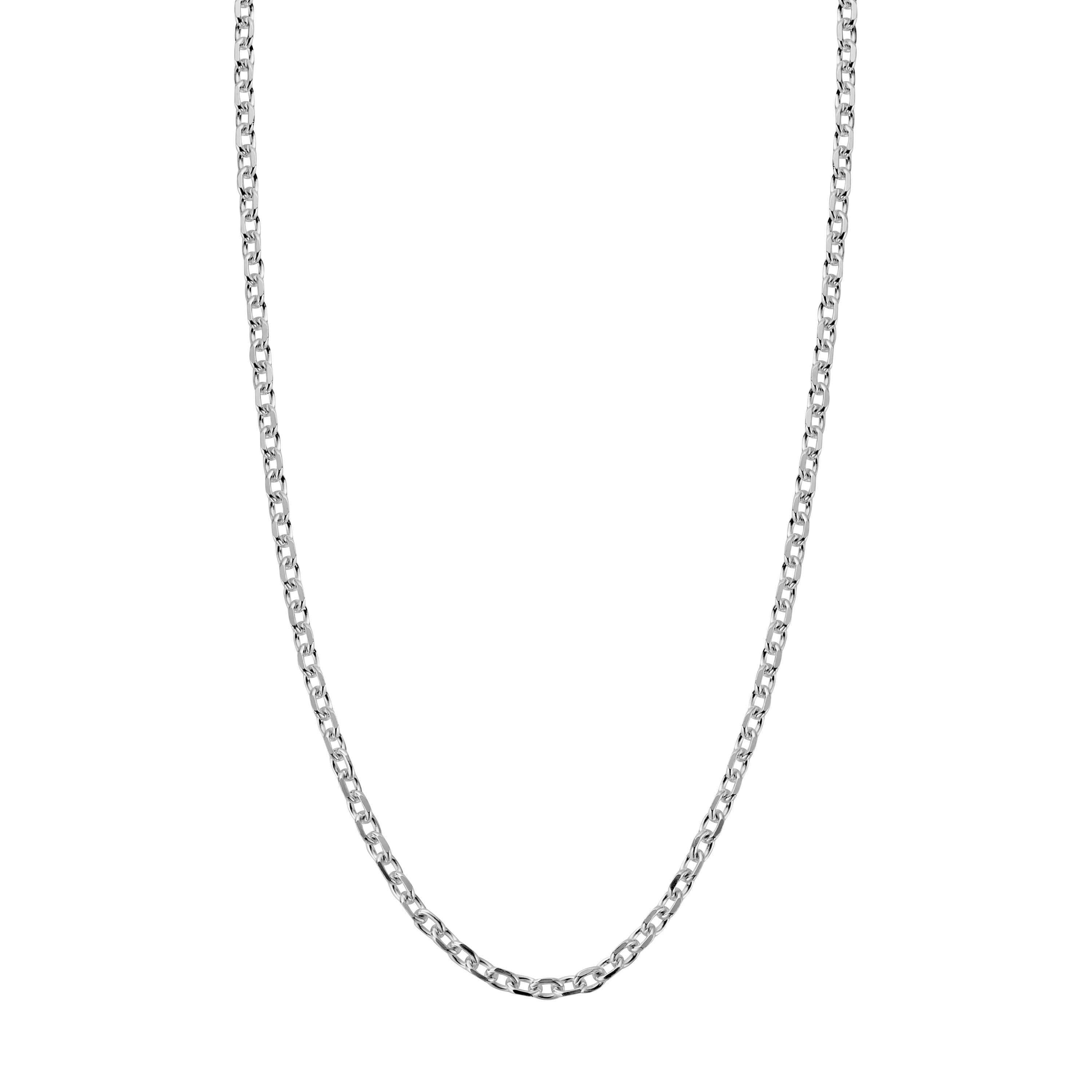 Silver Oxford Chain Necklace