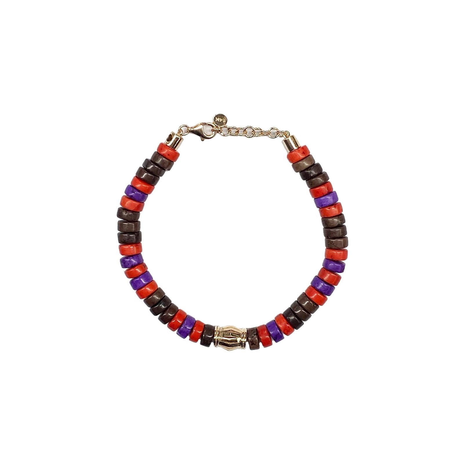 Magenta Beaded Bracelet