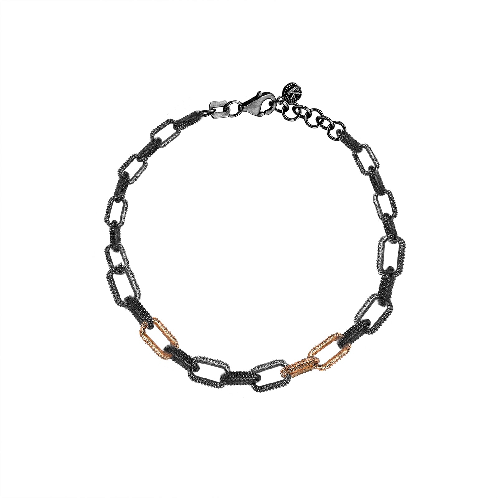 Geometric Link Chain Bracelet