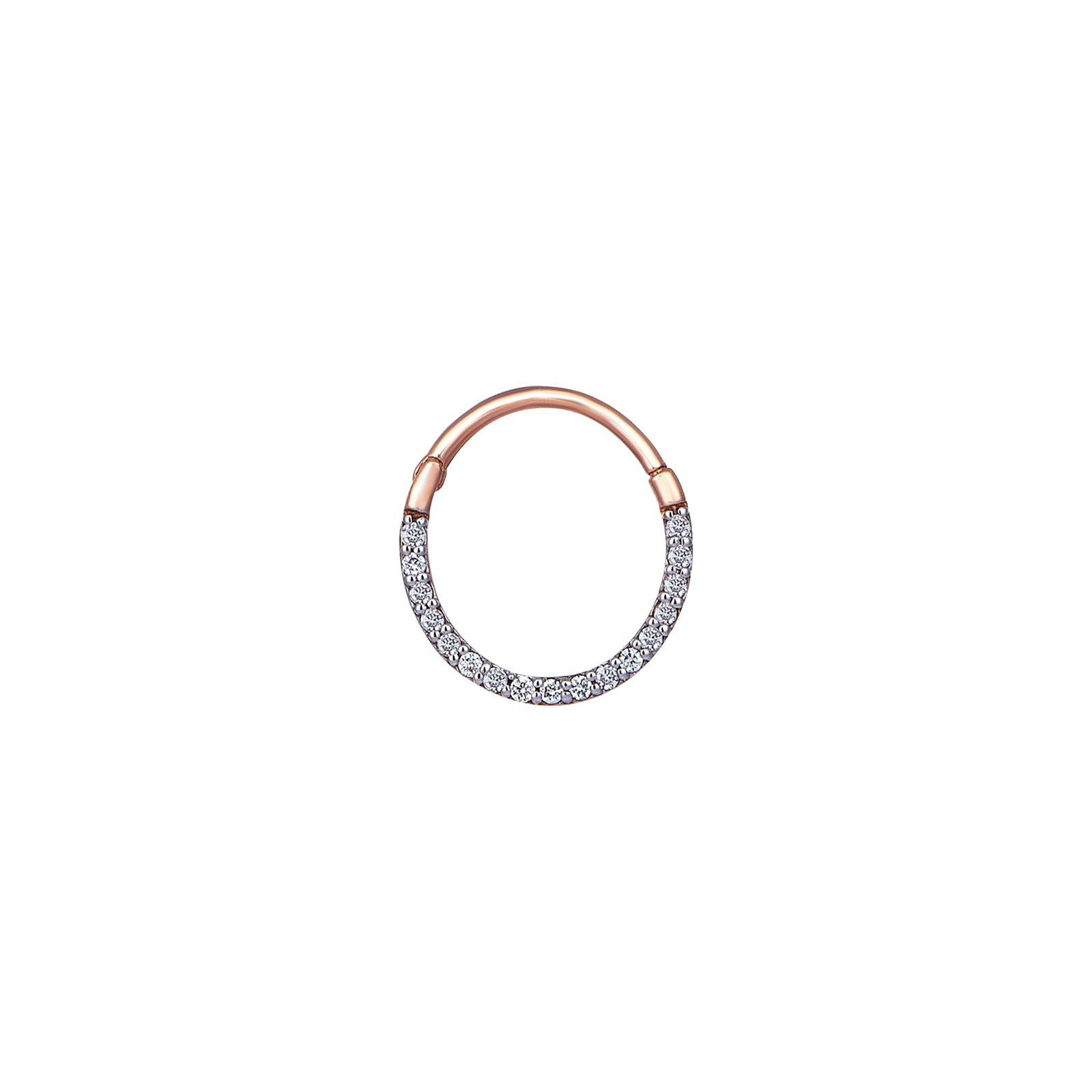Diamond Hoop Piercing