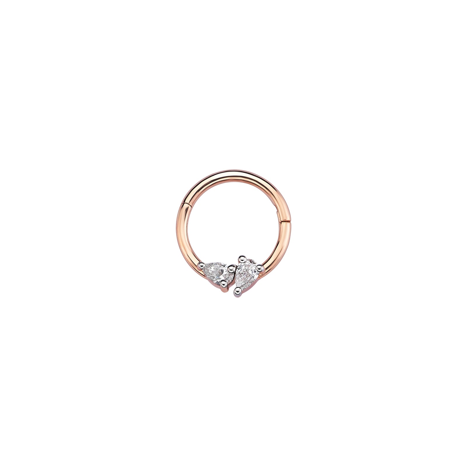 Teardrop Duo Hoop Piercing